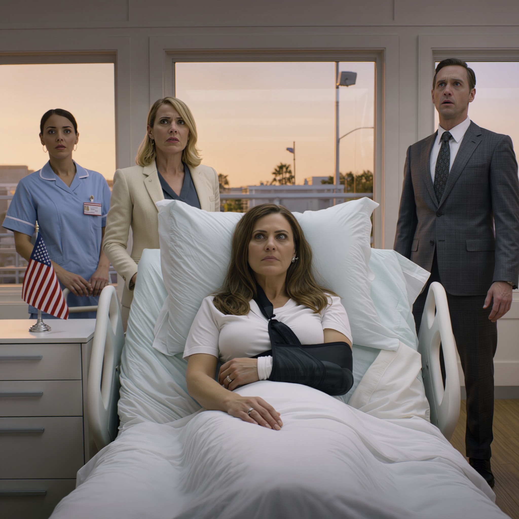 Jeg arvet 80 millioner dollar og var nær ved å gjøre feilen å ringe søsteren min først. I et kort øyeblikk tenkte jeg at et så stort tall kanskje kunne kjøpe fred, eller i det minste en ren start. Så kjørte en bil på rødt lys, jeg våknet i en sykehusseng med brukket kragebein og hjernerystelse, og søsteren min orket ikke å besøke. Hun sa hun var opptatt. Dager senere dukket hun endelig opp med en stilig ny kjæreste og det smilet folk har når de tror de fortsatt har kontroll. Hun trodde hun trådte inn i et forsinket familieøyeblikk. Hun trådte faktisk inn i det øyeblikket alt skulle sprekke opp. – Nyheter