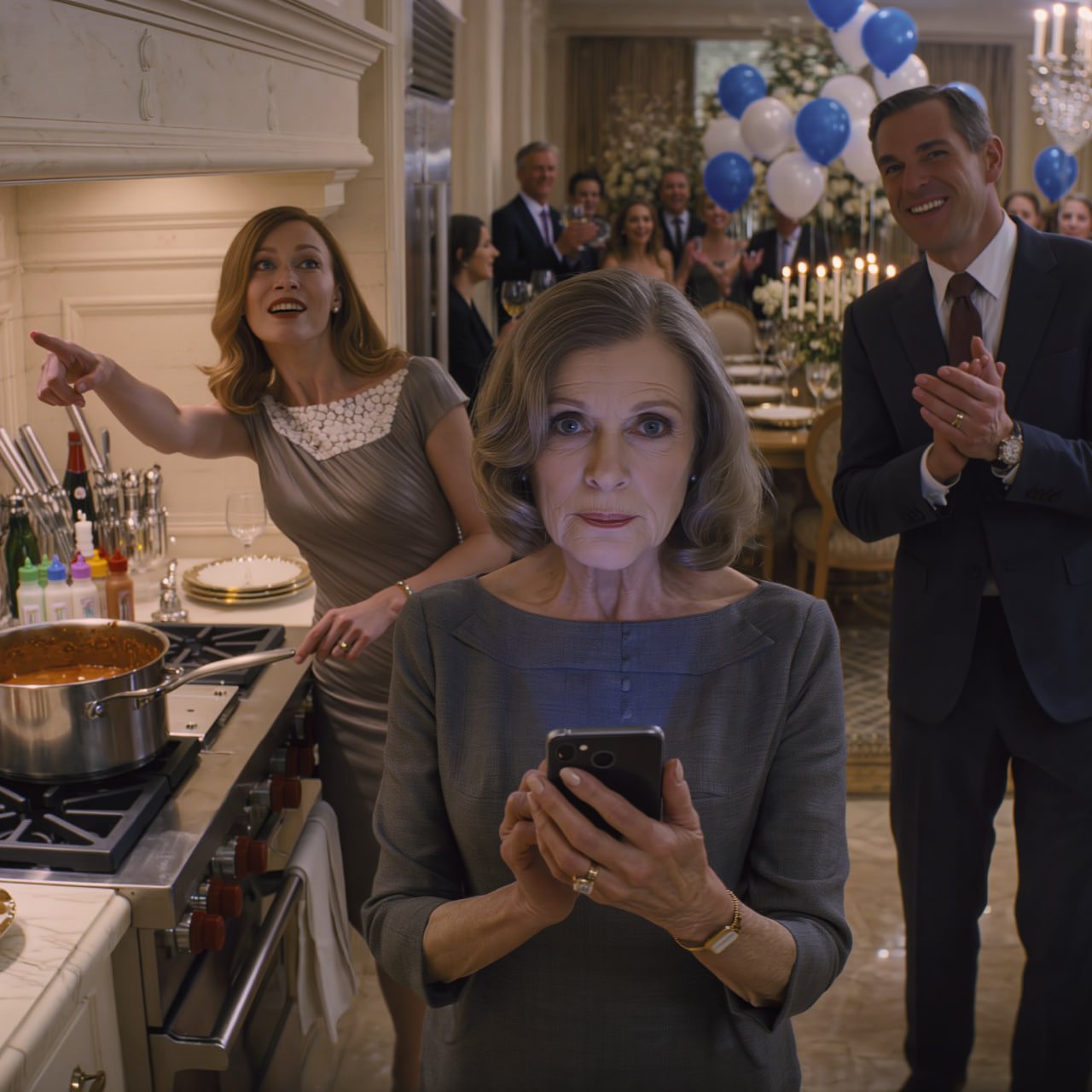 ‘Det er ikke plass til deg her, mamma!’ ropte svigerdatteren min mens hun rørte i bursdagsgryten min, krydret med krydderne mine. Sønnen min… begynte å klappe: ‘Det stemmer, endelig viser noen henne plassen sin…’ men han fullførte ikke setningen… Men en melding dukket opp på telefonen min noen sekunder senere, og ingen av dem forsto hvem de egentlig hadde undervurdert de siste fem årene. – Nyheter