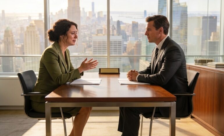 DA JEG VAR 7 ÅR GAMMEL, GRÅT JEG OG SA AT JEG SKULLE GIFTE MEG MED NABOEN MIN. JEG GIKK TIL ET JOBBINTERVJU 15 ÅR SENERE — DAGLIG LEDER SÅ PÅ MEG OG SMILTE: ‘DAGLIG LEDER… SØKTE DU OM Å BLI HANS KONE?