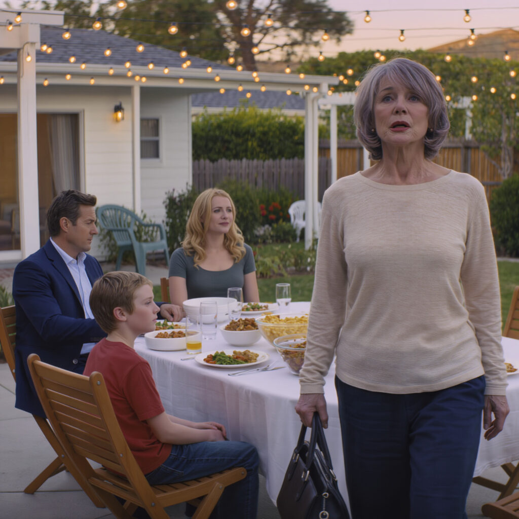 Ved middagen blåste barnebarnet mitt røyk i ansiktet mitt og sa: «Pappa sa at du ikke er i familie.» Moren hans lo, og sønnen min sa ingenting. Jeg tok stille etter vesken min og gikk ut. Noen dager senere fikk de et brev som forandret alt … – Nyheter