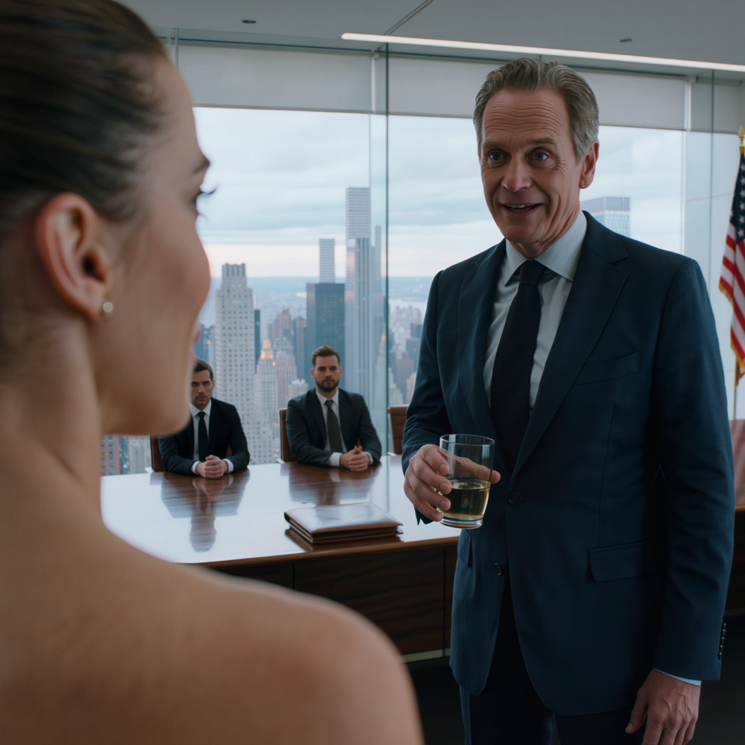 Manhattanilla pidetyssä hallituksen kokouksessa isäni pakotti minut luovuttamaan 11,6 miljoonan dollarin kattohuoneistoni veljelleni. Kun kieltäydyin, hän läimäisi minua kaikkien edessä varmana siitä, että olisin hiljaa kuten aina ennenkin – kunnes perheen asianajaja sulki tiedoston, katsoi häntä suoraan ja otti puheeksi 28 miljoonan dollarin talon, jota hän oli aina kutsunut “omakseen”. – Uutiset