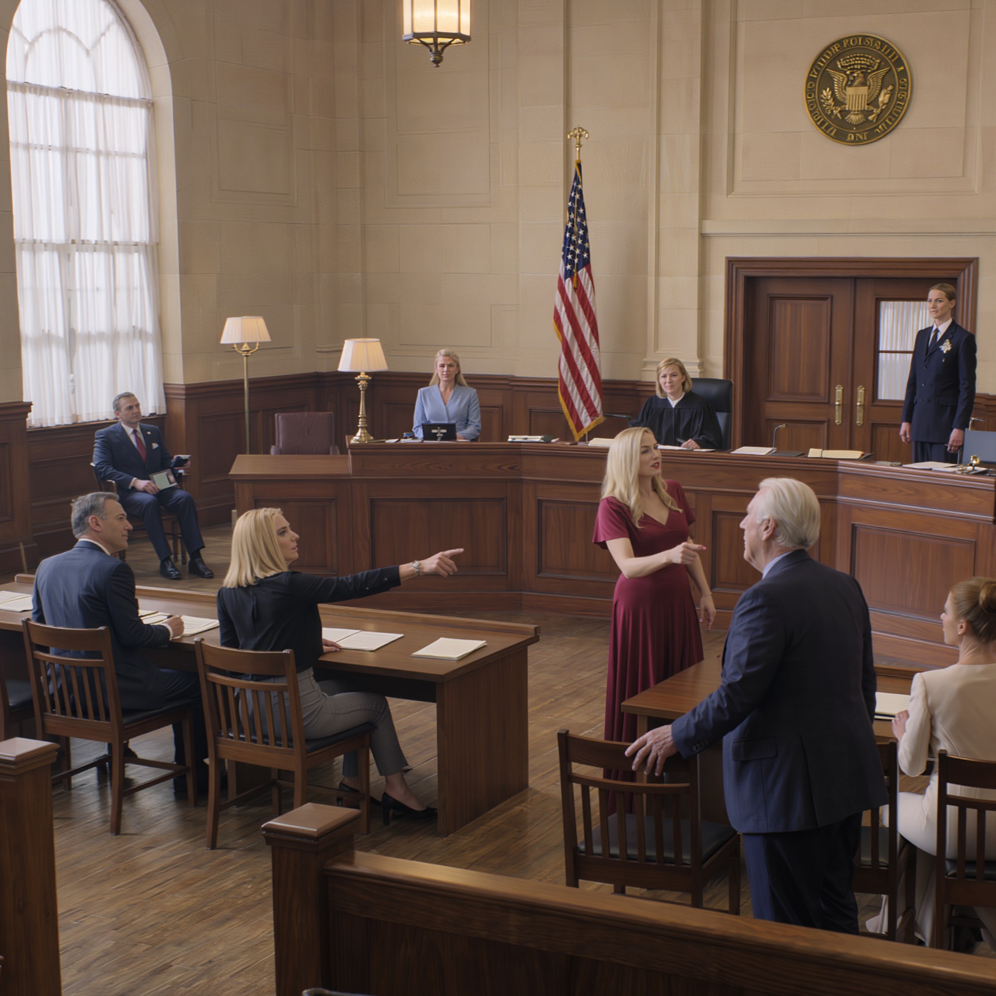 A nővérem a tárgyalóteremben állt, és azt állította, hogy valami baj van velem. Még az apám is támogatta. A bíró felém fordult, én pedig 20 másodpercig csendben maradtam. Aztán egy férfi lépett be a tárgyalóterembe… és attól a pillanattól kezdve minden megváltozott.