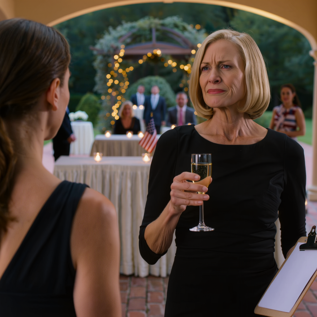 Saavuin kälyni hääharjoituksiin ajatellen, että istuisin perheen kanssa. Mutta paikkakortissani luki häpeilemättä “tapahtumakoordinaattori”. Patricia virnisti ja sanoi, että olen “niin hyvä järjestämään asioita”. Kahdeksan tuolia, kahdeksan nimeä, ja minä jäin keittiöön leikepöytä kädessäni. Marcus kuiskasi: “Tee se.” Pudotin sormukseni samppanjalasiin. Sitten klubinjohtaja käveli luokseni ja sanoi yhden lauseen, joka jäädytti koko huoneen… – Uutiset