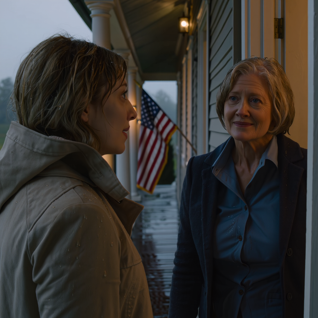 Kymmenvuotias tyttäreni soitti minulle kuistilta Keskilännen ukkosmyrskyn aikana ja sanoi, ettei hänen avaimensa yhtäkkiä avannut vanhempieni ovea ja että hän oli odottanut viisi tuntia sateessa. Ryntäsin ulos vuorostani Evergreenin sairaalassa, ja äitini avasi oven raolleen ja sanoi: “Olemme kaikki päättäneet, että sinä ja äitisi ette enää asu täällä.” En huutanut. Sanoin vain: “Ymmärrän.” Kolme päivää myöhemmin hän sai kirjekuoren ja kalpeni. – Uutiset