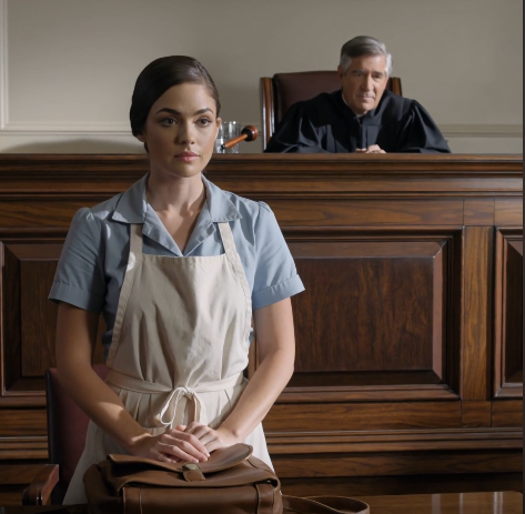 Tuomari katsoi esiliinaani ja virnisti: “Olet tarjoilija… Mitä pätevyyksiä sinulla mahtaa olla?” Vanhempani nauroivat niin kovaa, etteivät he saaneet henkeä – kunnes kävelin tuomarinpenkille, laskin alas kuluneen nahkasalkun ja kysyin: “Tiedän ikuisuusmaksuja koskevan säännön… Tiedätkö sinä?” Oikeussali hiljeni täysin, koska ensimmäistä kertaa sinä aamuna kukaan ei katsonut minua kuin vitsiä.