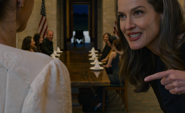 På Thanksgiving-middagen spratt søsteren min opp, pekte rett på tolvåringen min og hveste: «Vi vet alle at hun later som!» Så dro sønnen hennes rullestolen vekk og fnyste: «Reis deg opp og gå!» Jeg gråt ikke. Jeg bare ringte én gang. Fem minutter senere ble hele rommet stille. – Nyheter