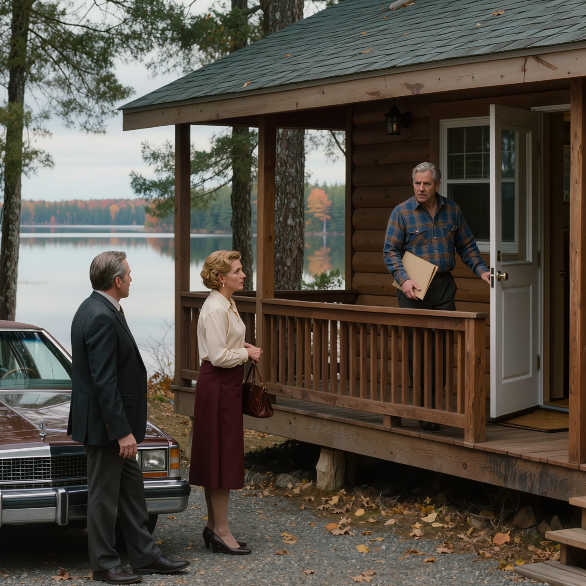 “Svigerdatteren min sa: ‘Hvis du har et problem med det, selg hytta og kom tilbake til Chicago’—og sendte foreldrene sine for å overta hytta ved innsjøen jeg hadde tjent i 37 år. Hun trodde jeg ville gi etter som alltid. Men da leiebilen deres rullet opp grusinnkjørselen min, hadde jeg allerede kameraene på, en advokat på retainer, og en mappe klar for akkurat dette øyeblikket.” – Nyheter