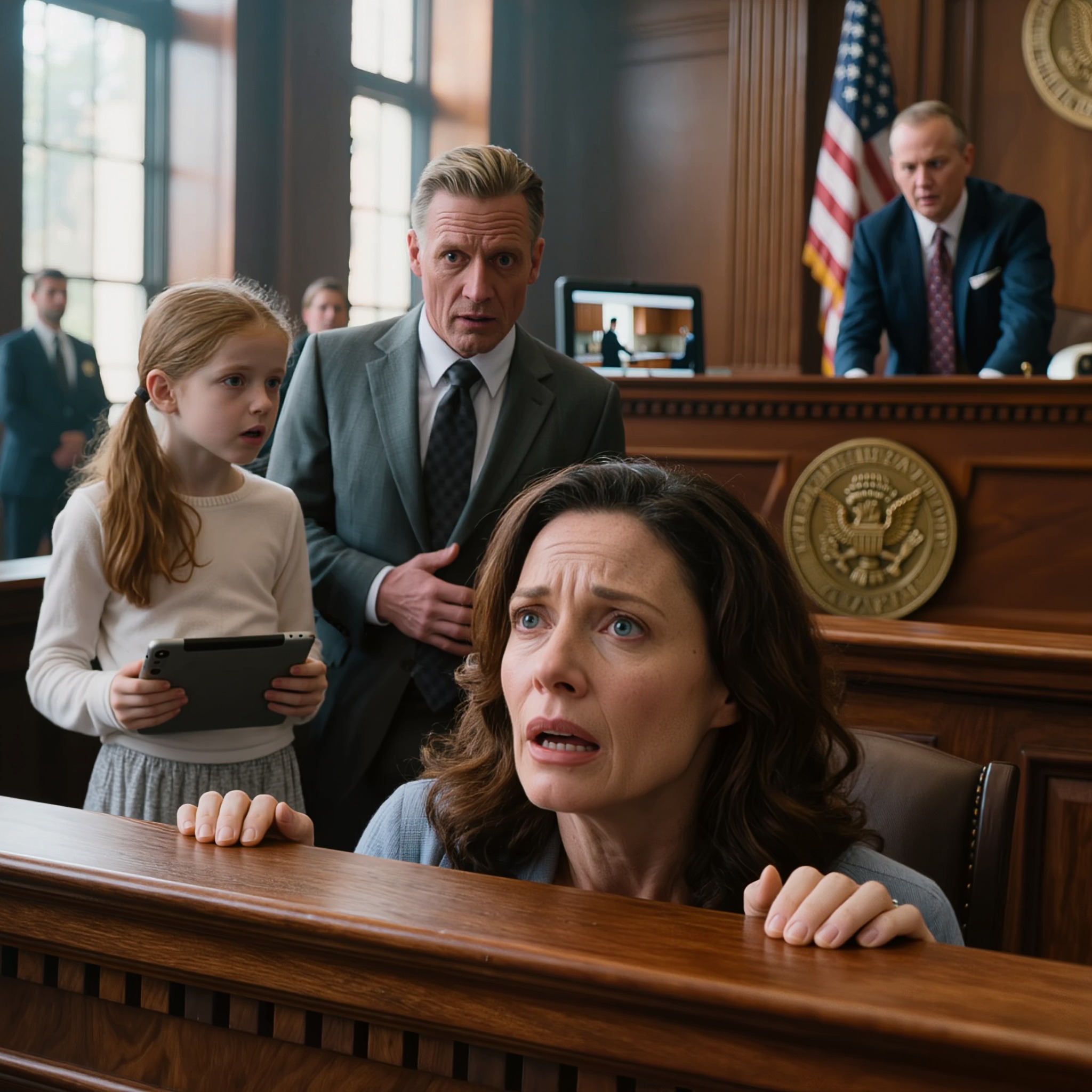 Mannen min søkte om skilsmisse, og min ti år gamle datter spurte dommeren: «Deres ære, kan jeg vise deg noe mamma ikke vet om?» Dommeren nikket. Da videoen begynte, ble hele rettssalen stille.