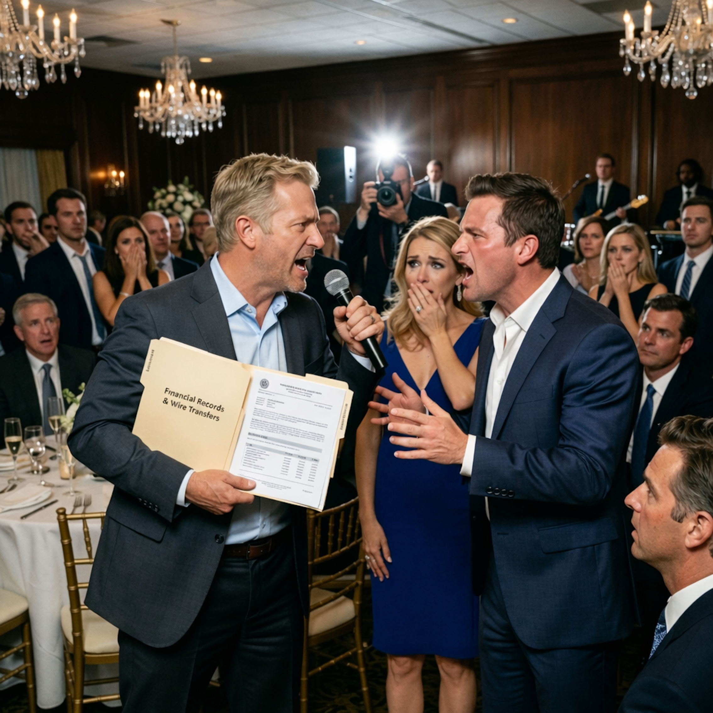 „Dałem bratu 35 000 dolarów, kiedy błagał mnie o uratowanie firmy – ale trzy lata później roześmiał mi się w twarz i powiedział: »Niczego nie możesz udowodnić«. Więc na jego przyjęciu zaręczynowym wziąłem mikrofon… i zniszczyłem wszystko jednym folderem”.