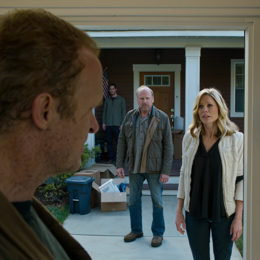 Kun ajoin pakettiautollani takaisin viikonlopun kalastusreissulta, jähmetyin nähdessäni kaikki tavarani roskakorin vieressä talon edessä. Miniäni seisoi kylmästi ja sanoi, ettei minulle ollut enää tilaa siinä talossa, kun taas poikani vain seisoi hiljaa – minä vain hymyilin, otin puhelimeni esiin, soitin yhden puhelun, ja kolme päivää myöhemmin he alkoivat etsiä minua kuumeisesti kaikkialta… – Uutiset