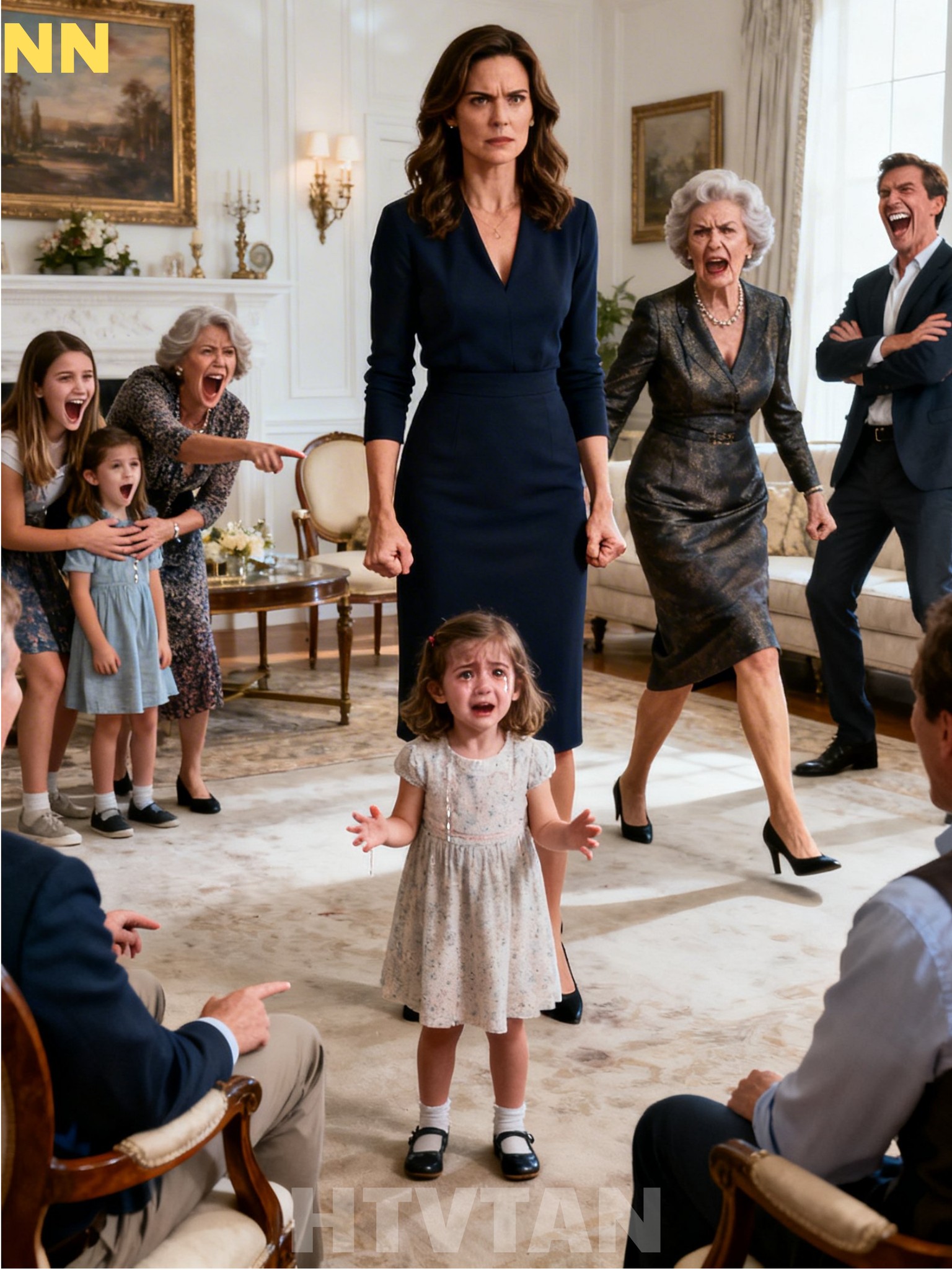 Neljävuotias tyttäreni yritti halata äitiäni vuosien jälkeen, mutta tämä perääntyi ja potkaisi häntä huutaen: “Älä rypistä mekkoani köyhyydelläsi.” | Sanoi: “Hän on tyttärentyttäresi.” Hän irvisti: “No mitä sitten? Etkö näe, että mekkoni oli pilalla?” Hetkeä myöhemmin siskoni lapset juoksivat sisään – äitini ryntäsi halaamaan heitä, ja kun veljentyttäreni vahingossa läikyti mehua mekolleen, hän hymyili ja sanoi: “Voi kulta, älä huoli. Se on vain mekko.” Tyttäreni katsoi minua kyyneleet silmissään ja kuiskasi: “Äiti, pidätkö minua rumana?” Isäni kuuli ja nauroi: “Et vain sinä – jopa äitisi on aina ollut ruma ja haissut epäonnistujalta.” Koko huone purskahti nauruun. Seisoin siinä hiljaa… ja lupasin, että he katuisivat sitä…