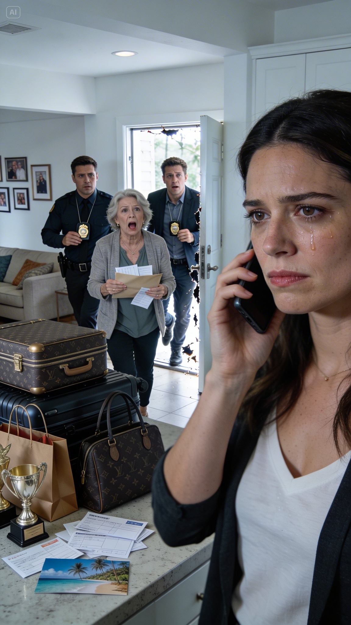 Äitini palasi kahden viikon ylelliseltä Havaijin-matkalta ja pilkkasi minua sanoen: “Nautin todella 120 000 dollarin käyttämisestä tähän ylelliseen matkaan.” Olin järkyttynyt ja sanoin nopeasti: “Rahat kuuluivat mieheni pomolle, poliisi etsii niitä nyt.” Hänen kasvonsa kalpenivat. – Kuninkaalliset