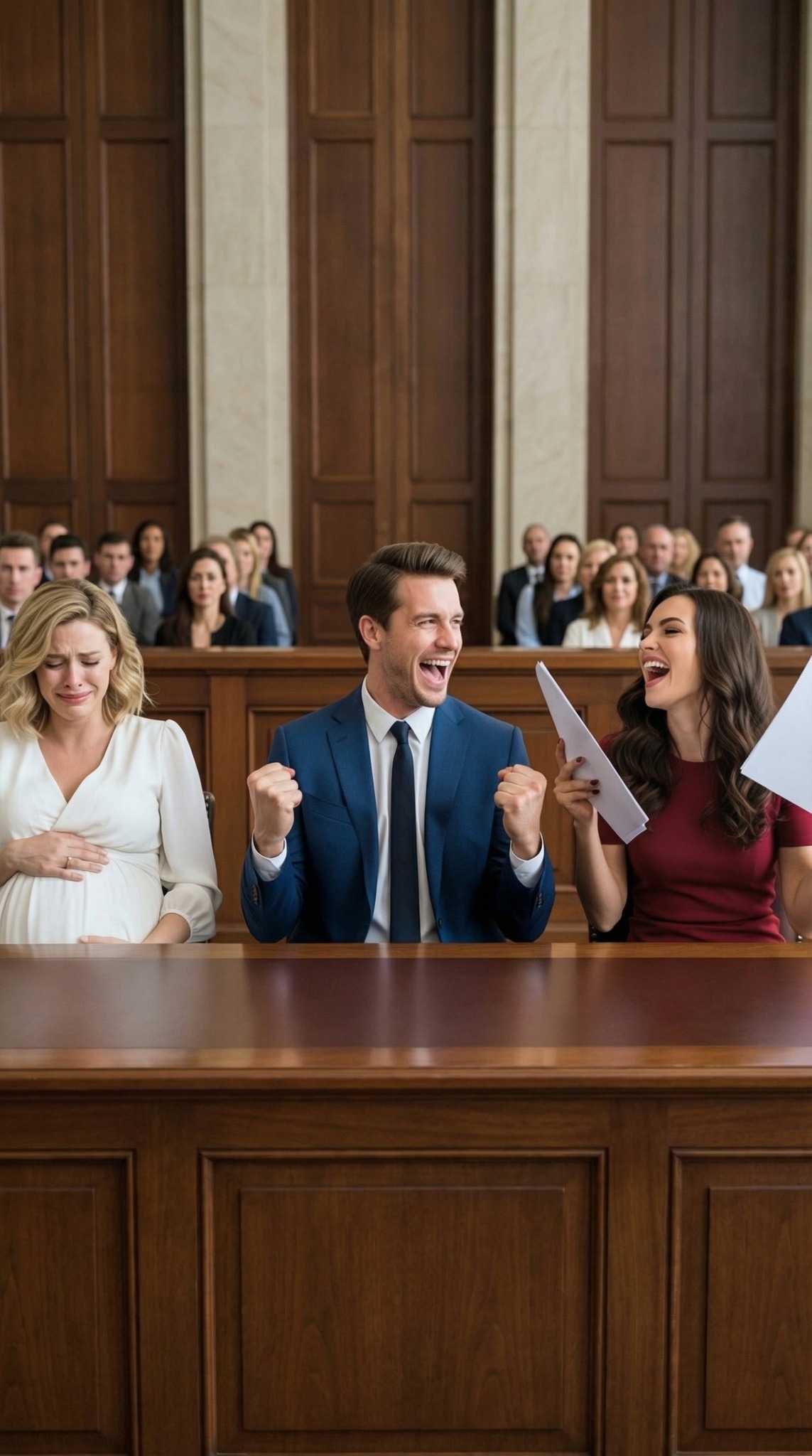 Olin kahdeksan kuukautta raskaana, kun miljardöörimieheni virnisti oikeussalin poikki ja sanoi: “Lähdet tyhjin käsin, Caroline.” Hän luuli, että raskausvatsani teki minut heikoksi. Hän luuli, että avioehto oli jo haudannut minut. Mutta sitten asianajajani nousi seisomaan ja paljasti ainoan lausekkeen, jonka hänen perheensä oli rukoillut, etten koskaan saisi tietää. Sillä hetkellä hänen hymynsä katosi… ja kaikki muuttui.