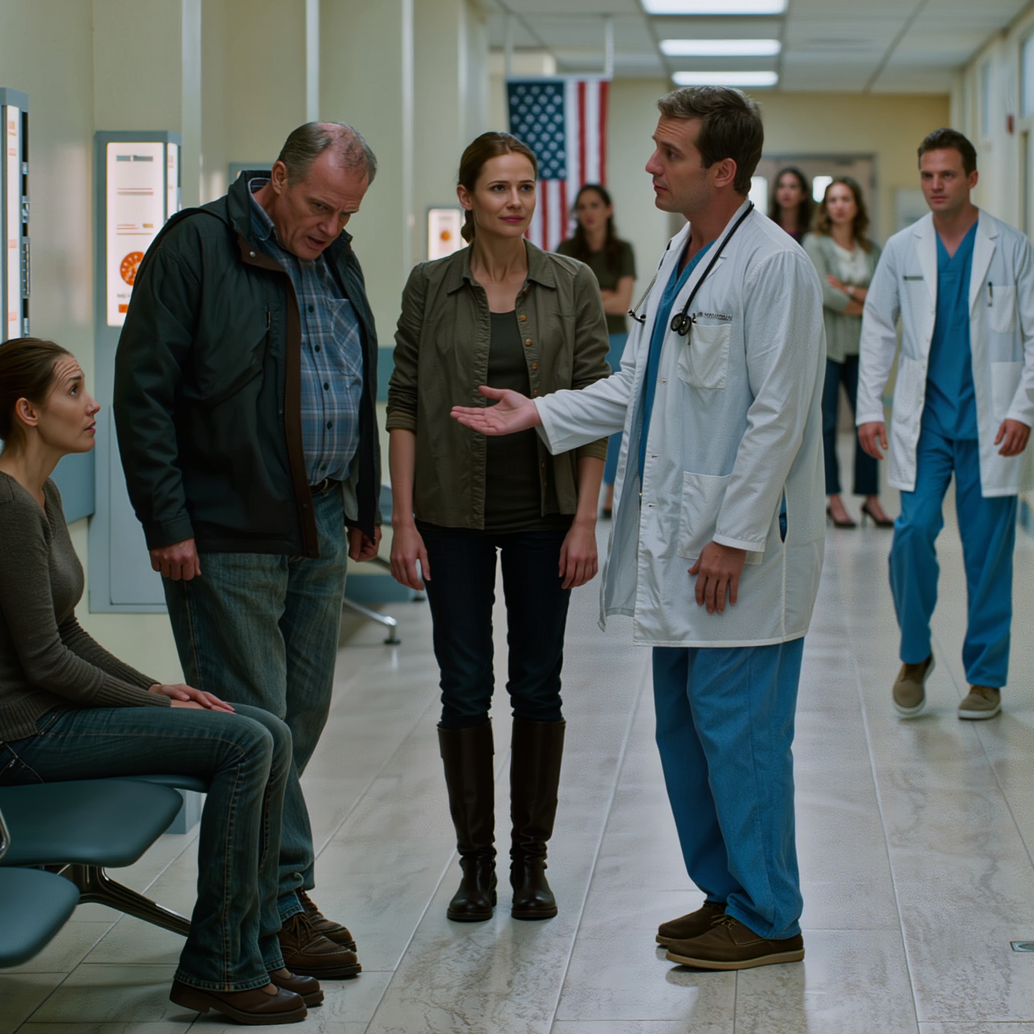 Isäni tiuskaisi tönäisten tuoliani jalallaan. “Hiljaa.” Siskoni hymyili, kun irvistin. Lääkäri astui sisään – ja huone muuttui. – Uutiset