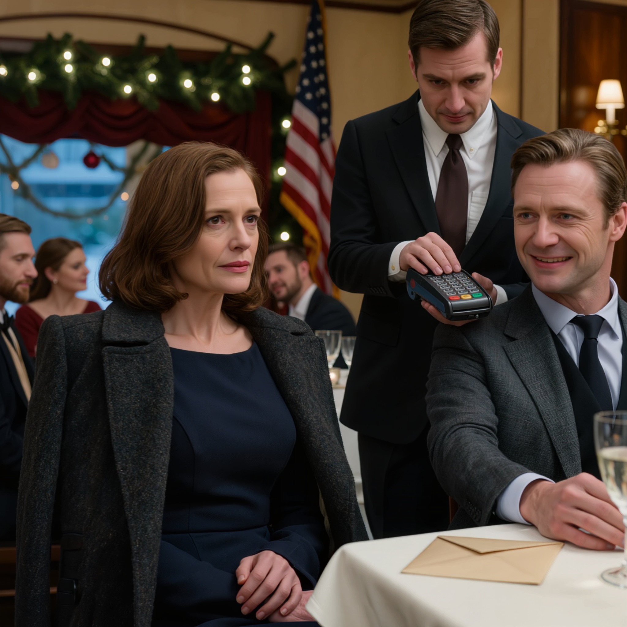 Hän… appivanhemmat nauroivat, kun mieheni erosi jouluna. Tarjoilija näki korttini ja kaikki muuttui – Uutiset