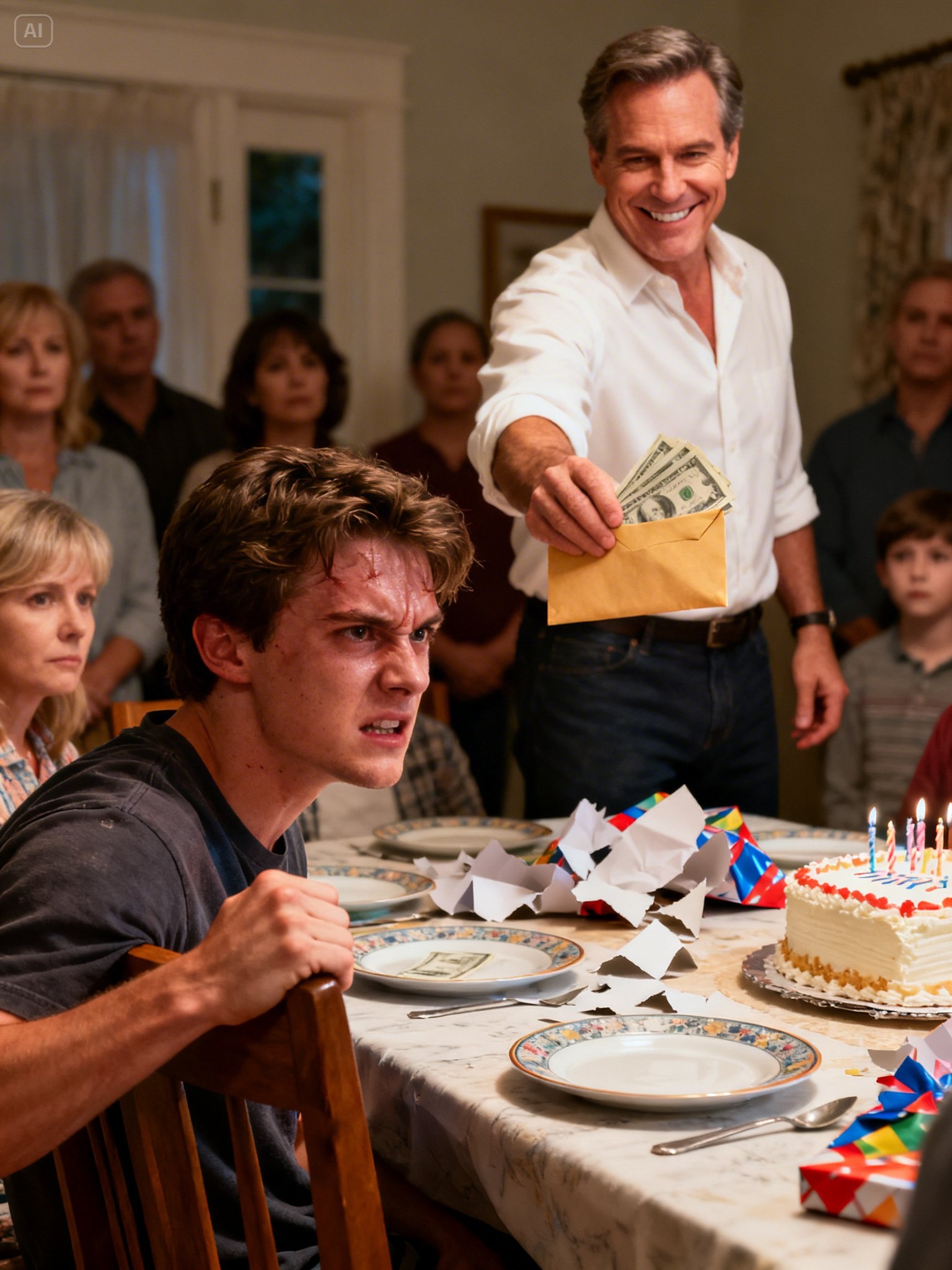 – Vain 300 dollaria? isäni pilkkasi avatessaan lahjaani. – Lena kattaa äidin koko elämän – vähintään 4 700 dollaria kuukaudessa. Kuiskasin: – Nuo automaattiset maksut tulivat varmistustililtäni. Sitten sisareni heitti kansion pöydän yli: – Äänestimme. Sinun täytyy muuttaa pois perjantaihin mennessä. Sinä iltana peruin kaikki käyttöoikeudet, ilmoitin vuokranantajalle ja jäädytin vuokranjaon. Aamuun mennessä he saivat tietää – kirjekuori, jossa oli merkintä ”luottamuksellinen” – Uutiset