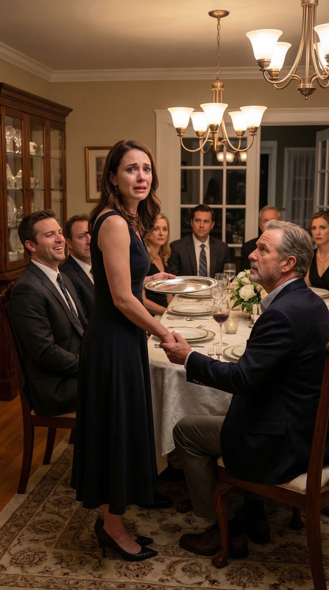 Sinä yönä, kun äitini kuoli, minun odotettiin yhä hymyilevän ja tarjoilevan illallisen. Kun mieheni nauroi ja sanoi: “Äitisi kuoli? No ja mitä sitten? Tarjoile vierailleni”, jokin minussa särkyi. Kannoin lautasia kyynelten valuessa kasvojani pitkin, kunnes hänen pomonsa otti kädestäni kiinni ja kysyi: “Miksi itket?” Kerroin hänelle totuuden kaikkien kuullen. Se, mitä seuraavaksi tapahtui, tuhosi avioliittoni tavalla, jota kukaan ei osannut odottaa.