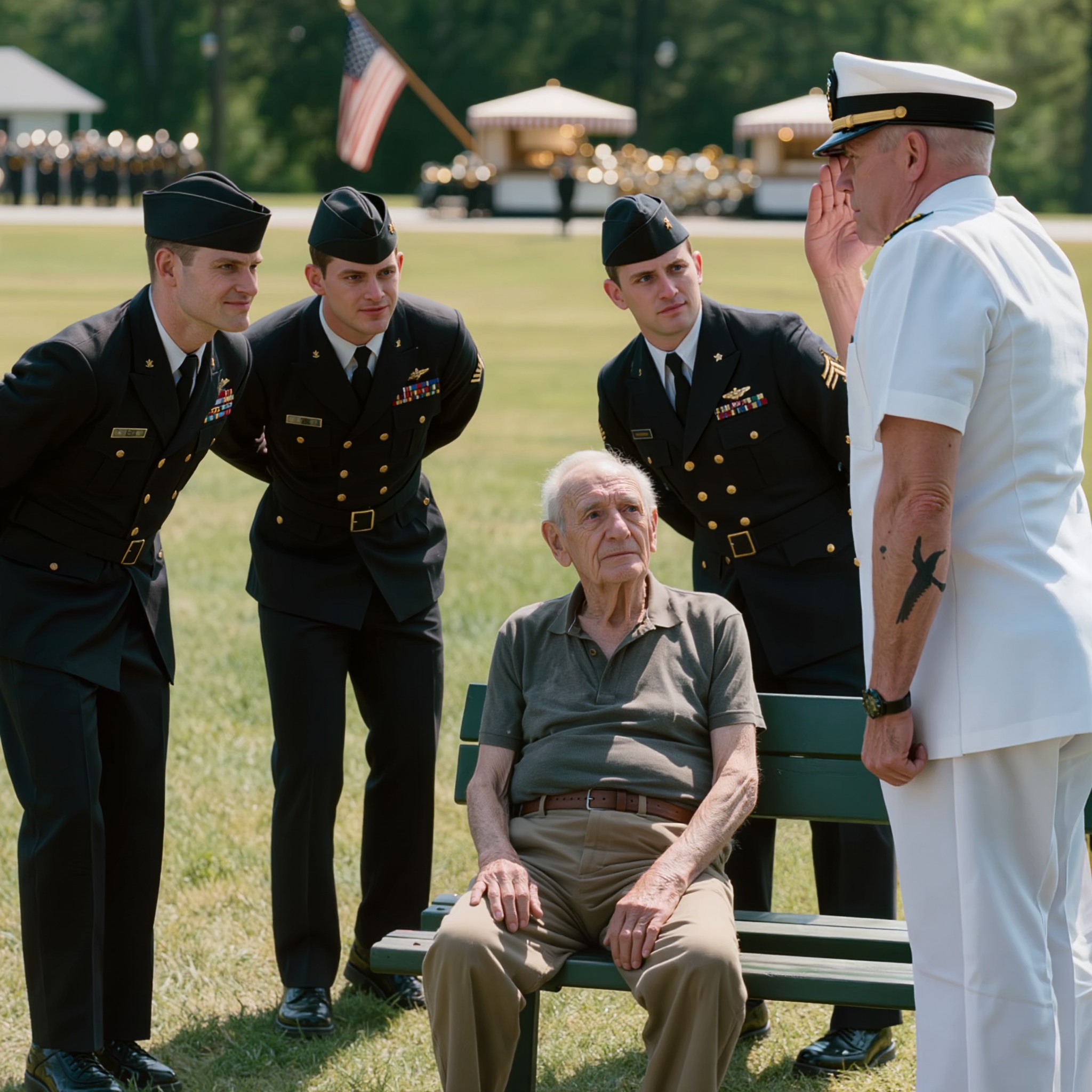 Nuoret alokkaat hihittelivät vanhan veteraanin tatuoinnille – kunnes vanhempi komentaja kääri hihansa.