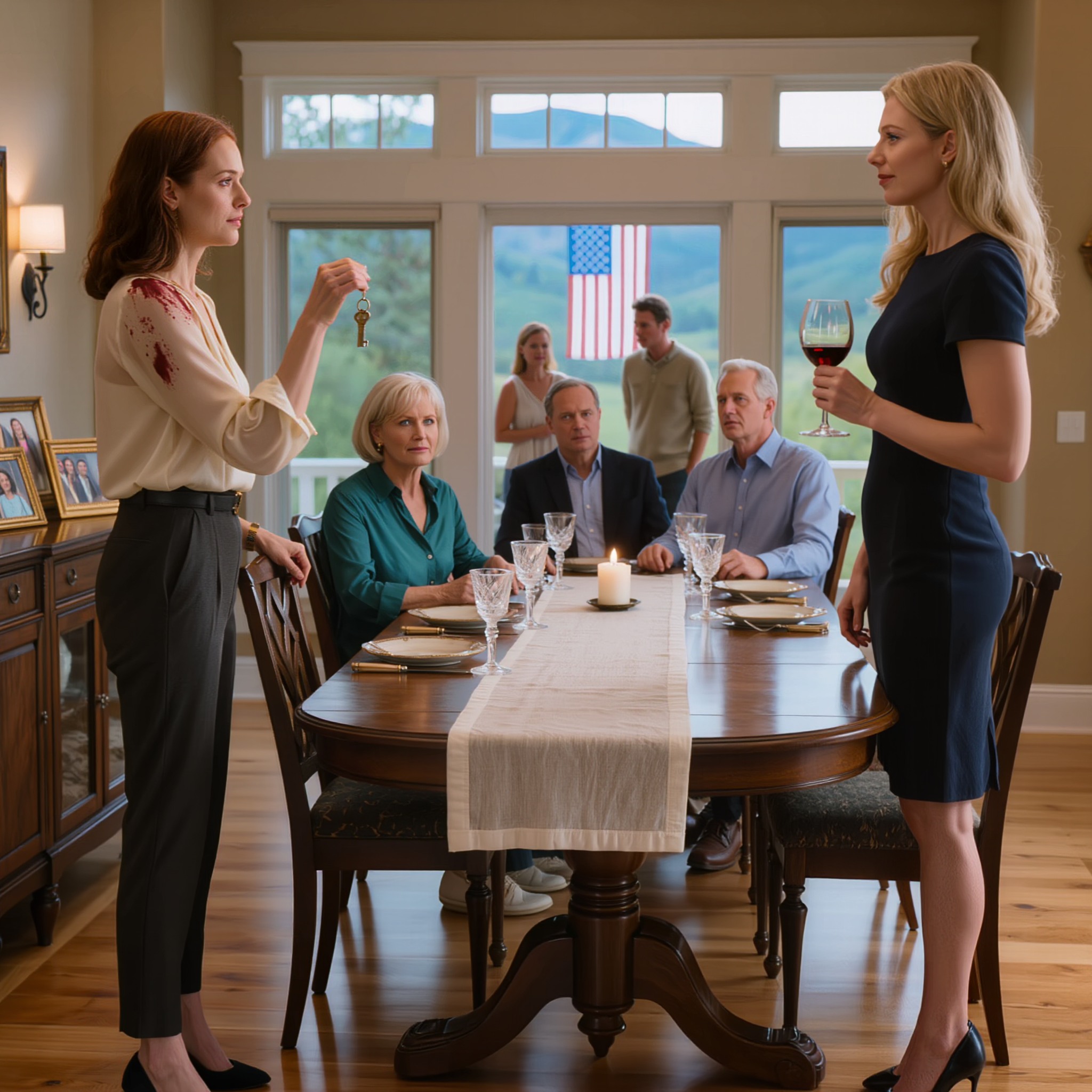 Illallisella siskoni läikyti viiniä päälleni ja sanoi: “Sinulla on aikaa auringonnousuun asti lähteä ulos.” Vanhempani olivat samaa mieltä. Hymyilin vain, pudotin avaimen pöydälle ja sanoin: “Sitten sinulla on 60 sekuntia…” – Uutiset