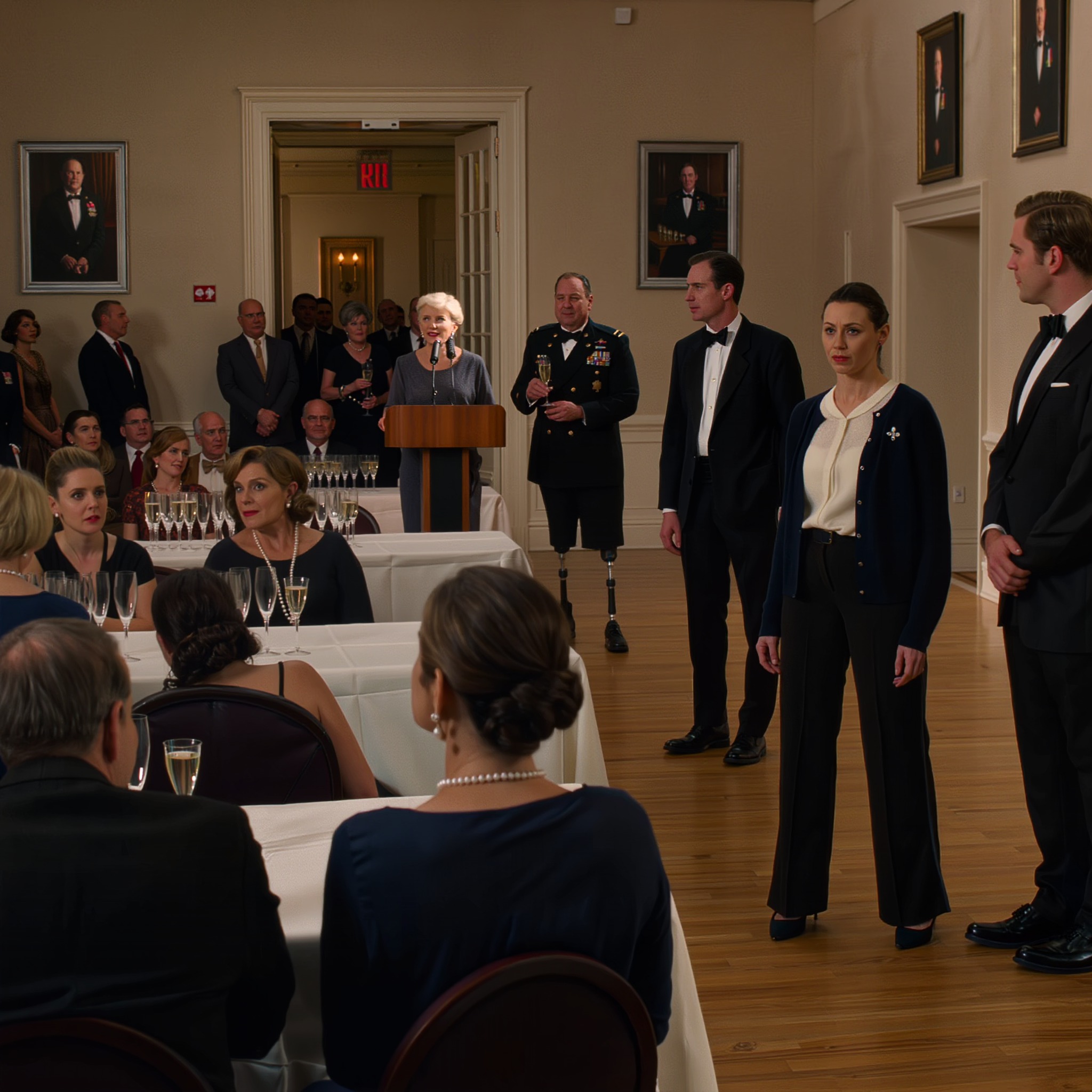 “Äitipuoleni sanoi: ‘Hän on johtanut teitä kaikkia harhaan.’ Olin pitänyt kolmea sotilasta hengissä yhdeksän tuntia romahtaneessa kenttäsairaalassa, vaikka teippasin loukkaantuneet sormeni kielilapulla. Yksi näistä sotilaista seisoi vain kolme metriä hänen takanaan. Sitten hän käveli korokkeelle proteesin avulla.” – Uutiset