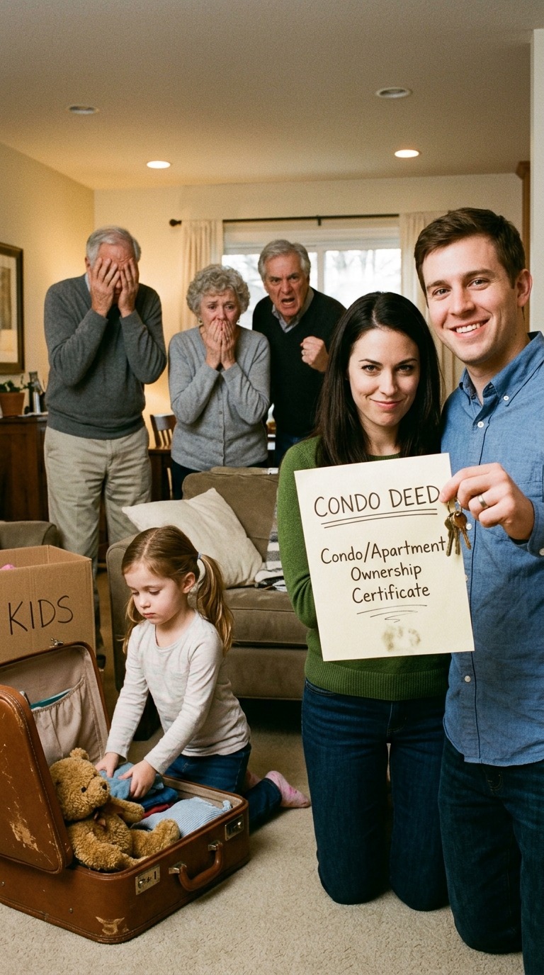 ”Et asu täällä enää”, appivanhempani sanoivat 12-vuotiaalle tyttärelleni ja käskivät sitten hänen ”PAKKAA TAVARANSA”, kun kälyni muutti 473 000 dollarin asuntoomme. Kun mieheni sai tietää, hän ei huutanut. Hän vain hymyili ja sanoi: ”Talo on itse asiassa…” He kalpenivat heti. – Kuninkaalliset