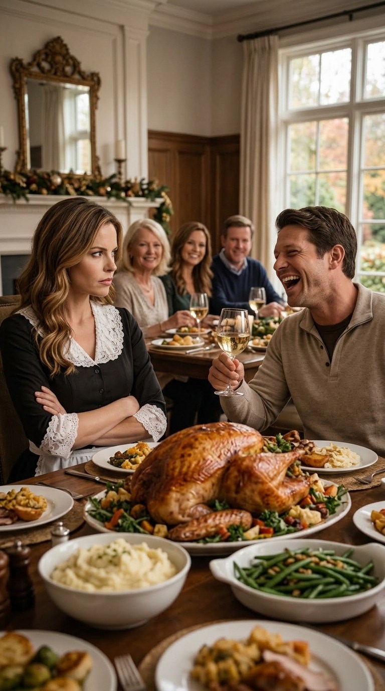 “Ex-vaimoni oli lakimies… uusi vaimoni on piika”, mieheni julisti kiitospäivänä nauraen seitsemäntoista ihmisen kanssa. Ja kun hän ylisti entistä vaimoaan taas… Soitin kerran hänen lakimiehelleen – kukaan ei voinut uskoa sitä. – Kuninkaalliset