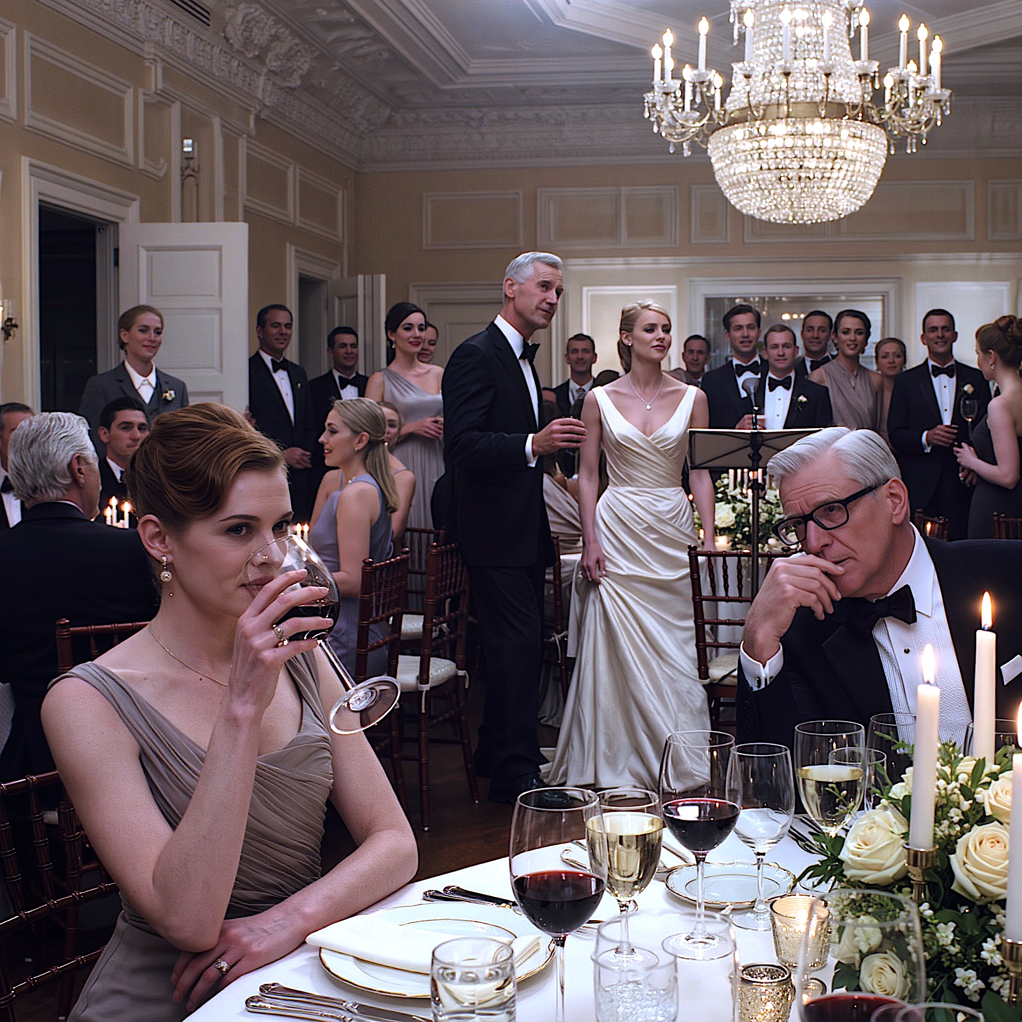 Piętnaście lat po tym, jak mój ojciec postawił moją walizkę na ganku i wykluczył mnie z rodziny, próbował mnie upokorzyć na ślubie mojej siostry przed 250 gośćmi – nie wiedząc, że panna młoda spędziła miesiące, przyprowadzając mnie tam z jakiegoś powodu