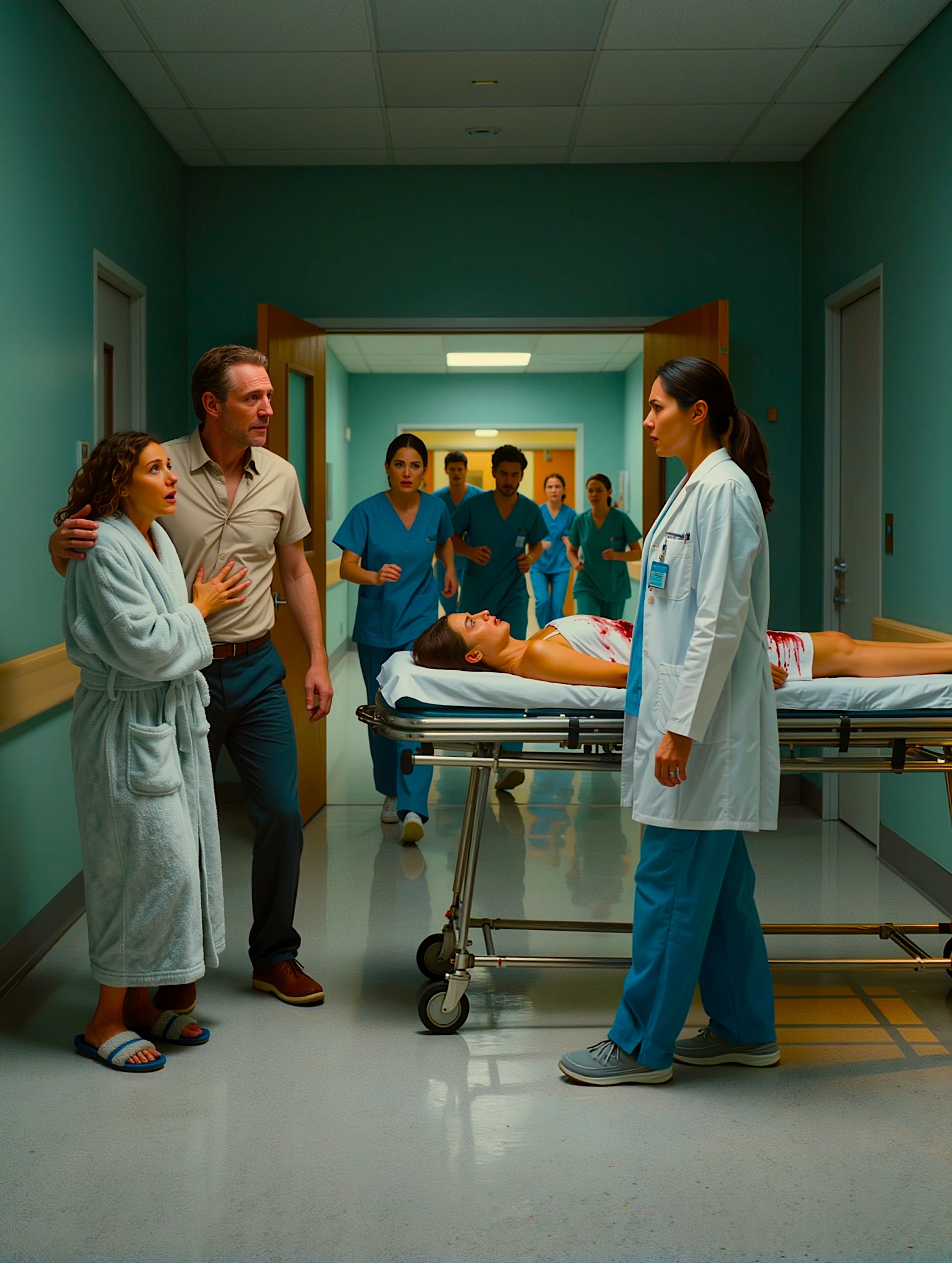 „Ona jest wszystkim, co mamy” – powiedział mój ojciec przed salą operacyjną – nie wiedząc, że chirurg w białym fartuchu to córka, którą wymazał pięć lat temu, po tym jak moja siostra skłamała, że ​​rzuciłam studia medyczne. Zablokowali mój numer, odesłali moje listy nieotwierane i nie przyszli na mój ślub. Potem moja siostra weszła na salę operacyjną, wykrwawiając się, a matka podniosła wzrok, przeczytała imię na mojej odznace i znieruchomiała.