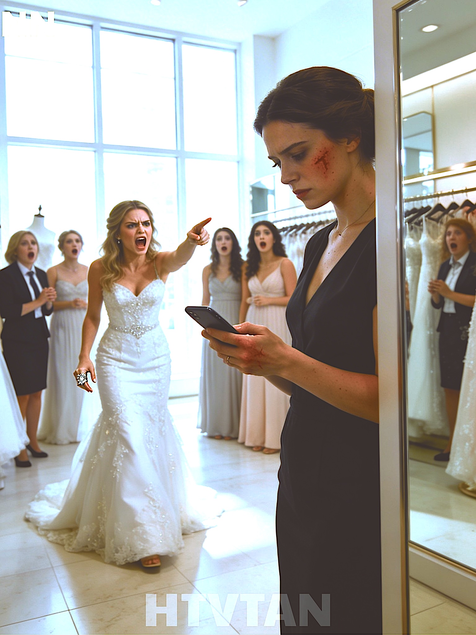 Diamentowy pierścionek mojej siostry błysnął, gdy jej dłoń uderzyła mnie w twarz, uciszając cały butik. Policzek pulsował mi z upokorzenia, gdy jej druhny patrzyły na mnie z przerażeniem. „Wynoś się” – syknęła. Łzy piekły mnie w oczach, ale w piersi krystalizowała się zimna determinacja. Platynowa karta, którą właśnie wykorzystała na swoją suknię za 8000 dolarów? Moja. Palec drżał mi na telefonie, gdy siedem miesięcy eksploatacji przemknęło mi przed oczami. Ostateczna cena? Wszystko.