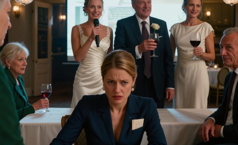 Siskoni laittoi “hedelmätön” 3 metrin kokoiselle häänäytölle ja käski 200 vierasta nauramaan, joten lähetin tekstiviestillä yhden sanan – Begin – ja koko huone lakkasi hengittämästä. – Uutiset