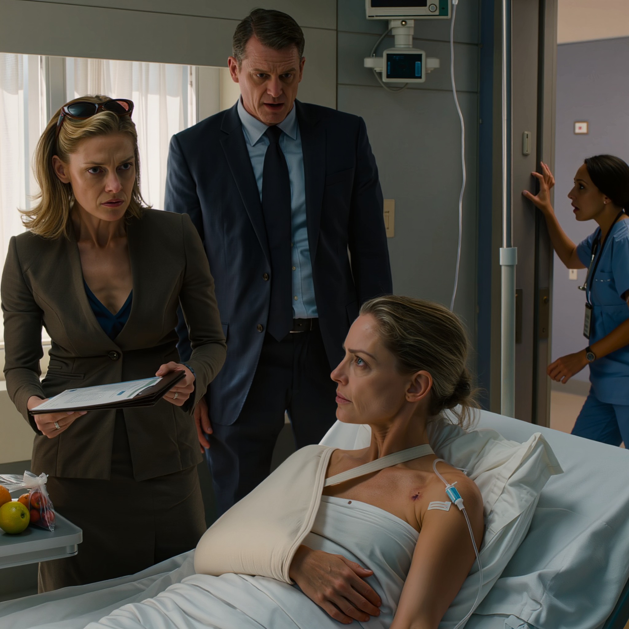 Selvisin onnettomuudesta, heräsin tiputus kädessäni, ja siskoni ensimmäinen kysymys ei ollut, olinko elossa – vaan se, olivatko ne kahdeksankymmentä miljoonaa dollaria aitoja. – Uutiset