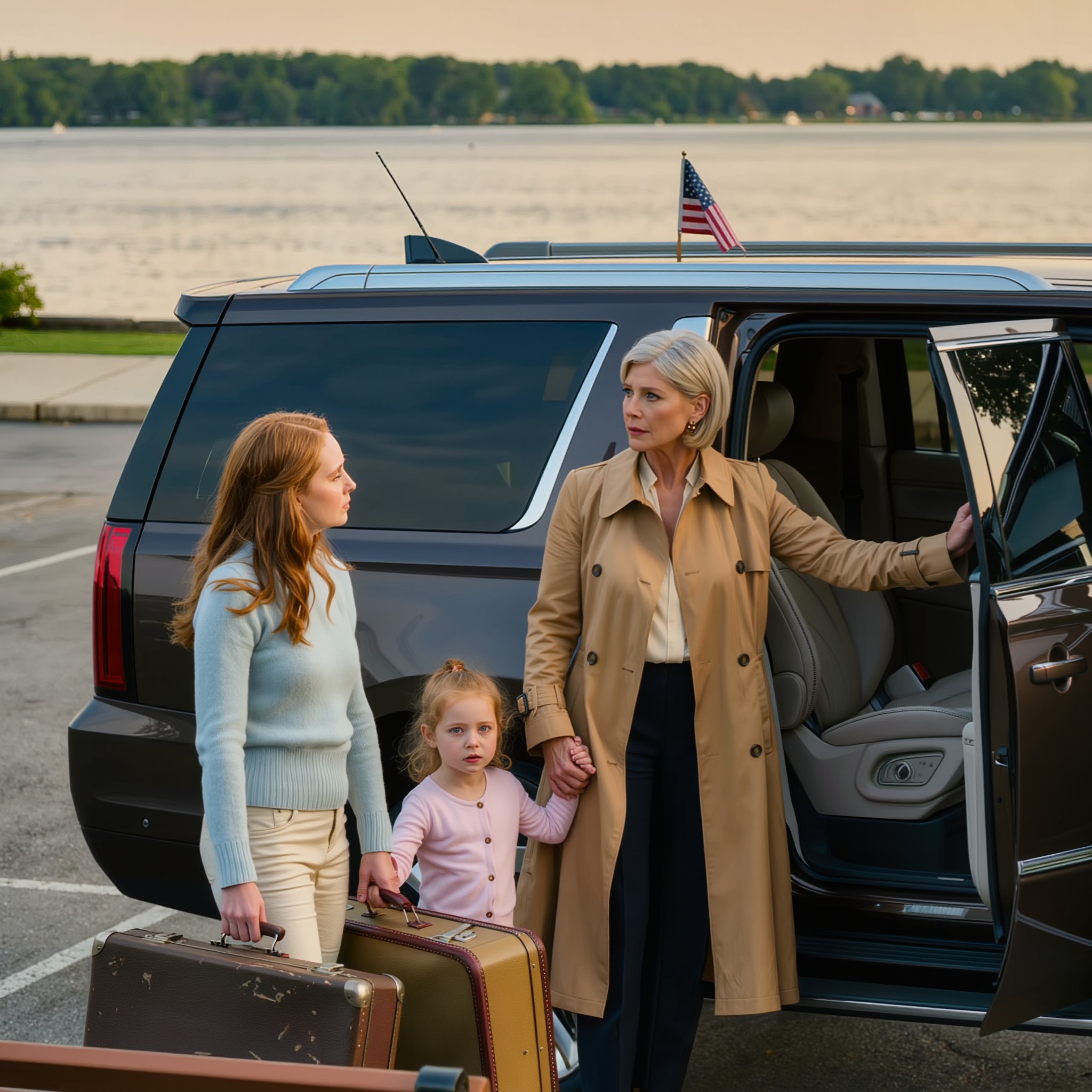 Näin tyttäreni ja tyttärentyttäreni puistossa kahden matkalaukun kanssa vierellään. Kysyin, miksei hän ollut seurassani. Kyyneleitä pidätellen hän sanoi, että hänet oli päästetty menemään, koska hänen appensa mielestä perheeni ei ollut tarpeeksi hyvä. Hymyilin, avasin auton oven ja sanoin: “Hyppää kyytiin.” Siihen mennessä, kun hän tapasi todellisen vastuuhenkilön, oli liian myöhäistä. – Uutiset