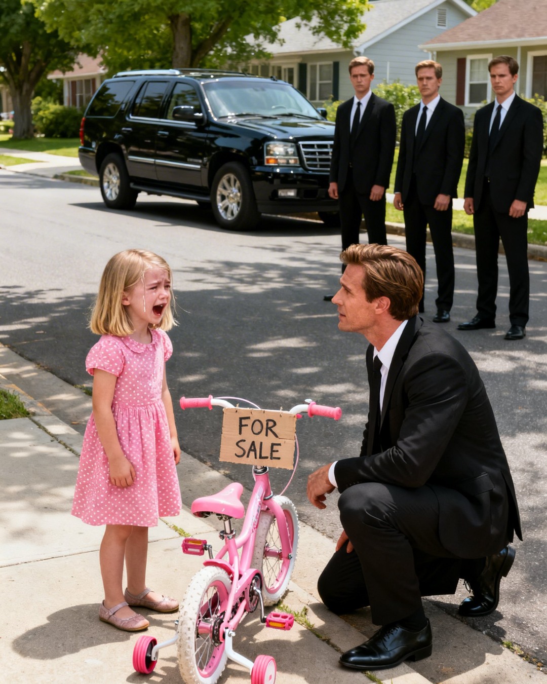 En liten jente solgte sykkelen sin slik at moren hennes kunne spise …