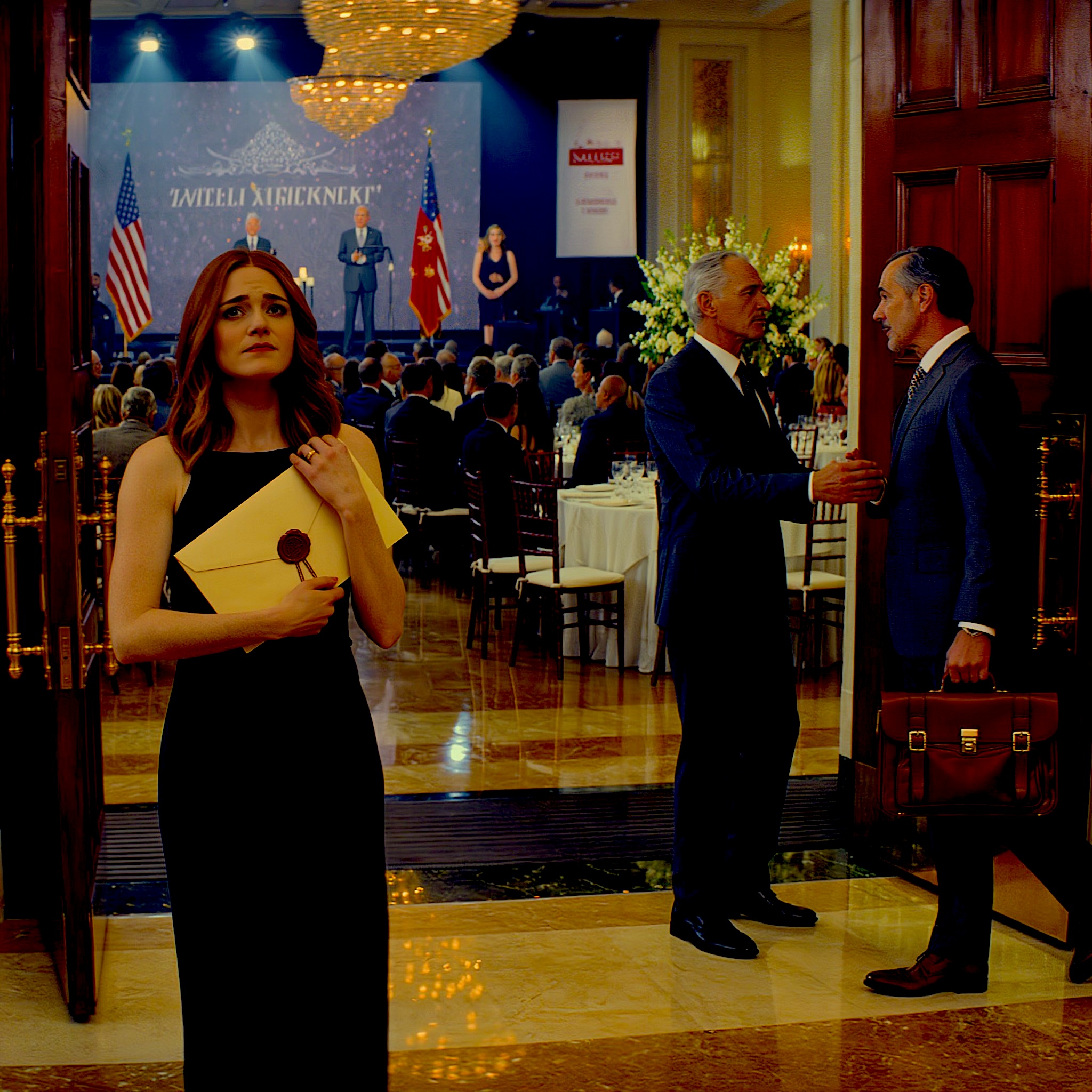 Przez dwadzieścia osiem lat moi rodzice nazywali mnie „głupią”, ukrywali mnie za moją idealną siostrą i wykorzystywali moją dysleksję jako wstyd dla rodziny, którego nigdy nie potrafili do końca wyjaśnić – a potem, na jej gali ukończenia szkoły, mój ojciec stanął przed 350 gośćmi, wyrzucił mnie z firmy, zakończył moją pracę i zachowywał się, jakbym powinna być wdzięczna… aż do momentu, gdy obcy człowiek wcisnął mi do ręki zapieczętowaną kopertę i wróciłam na scenę