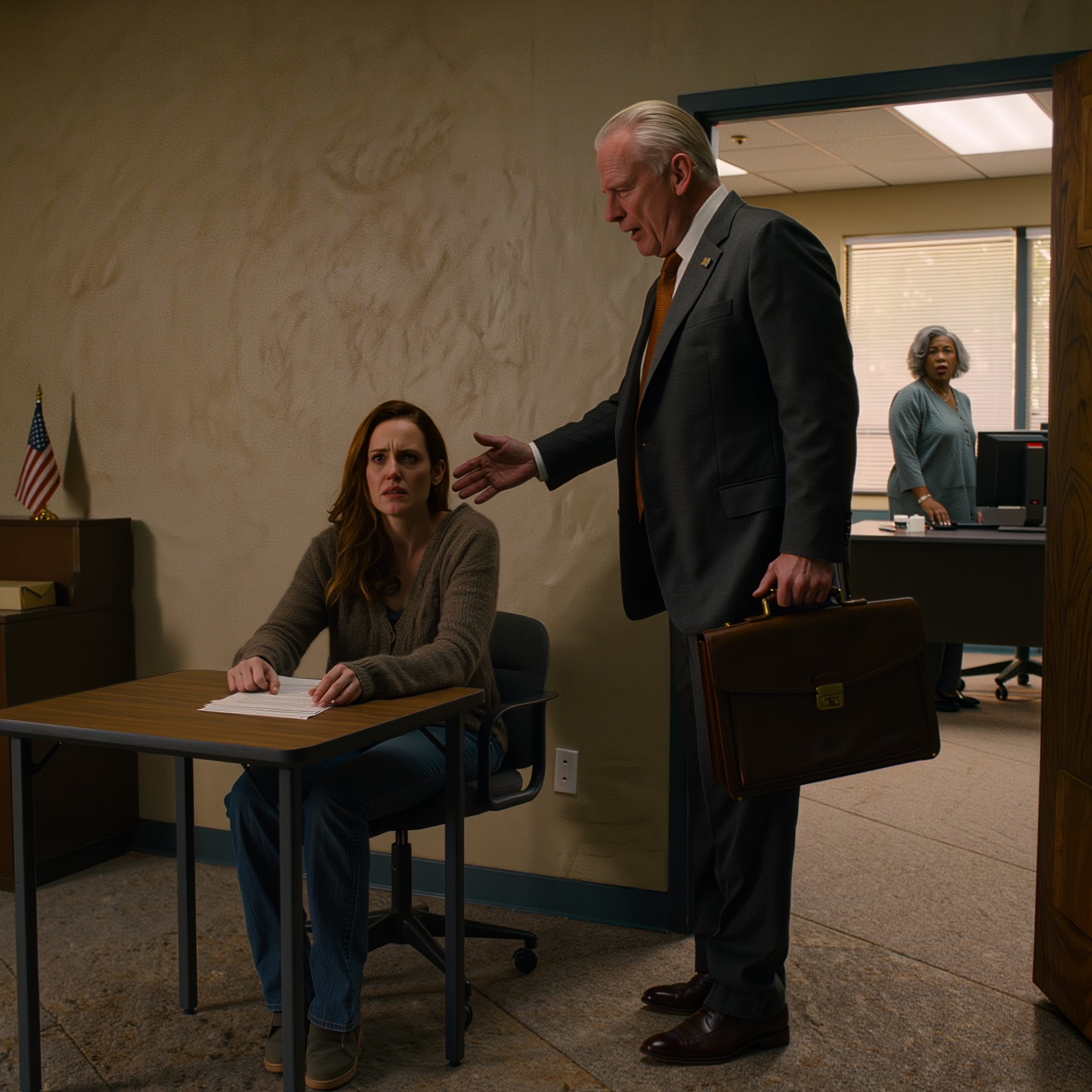 Mieheni tyhjensi kaikki tilimme ja katosi oman sisareni kanssa, ja 33-vuotiaana nukuin naisten turvakodissa, kun äitini kylmästi sanoi: “Olet aina ollut tyhmä” ja löi luurin kiinni. Hain ruokakuponkeja selvitäkseni viikosta, mutta kun sosiaalityöntekijä näppäili sosiaaliturvatunnukseni, hän yhtäkkiä jähmettyi, tuijotti näyttöä pitkään, soitti puhelun, ja kaksi tuntia myöhemmin sisään käveli mies 3 000 dollarin puvussa ja kysyi minua nimeltä – Uutiset