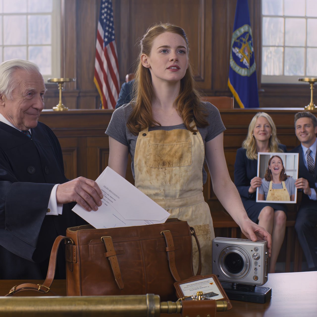 Kun tuomari Elden Marwick katsoi kahvitahraista esiliinaani ja kysyi, osaako “neromainen aivoni” laskea yli kymmenen ja antaa vanhempieni nauraa aivan kuin he olisivat jo hautaamassa minua, hän ei tiennyt, että heidän pilkkaamallaan naisella oli nauhuri taskussaan, Harvardin oikeustieteen tutkinto salkussaan ja isoäiti, joka oli valmistanut viimeisen ansan erityisesti tällaisia ​​huoneita varten. – Uutiset