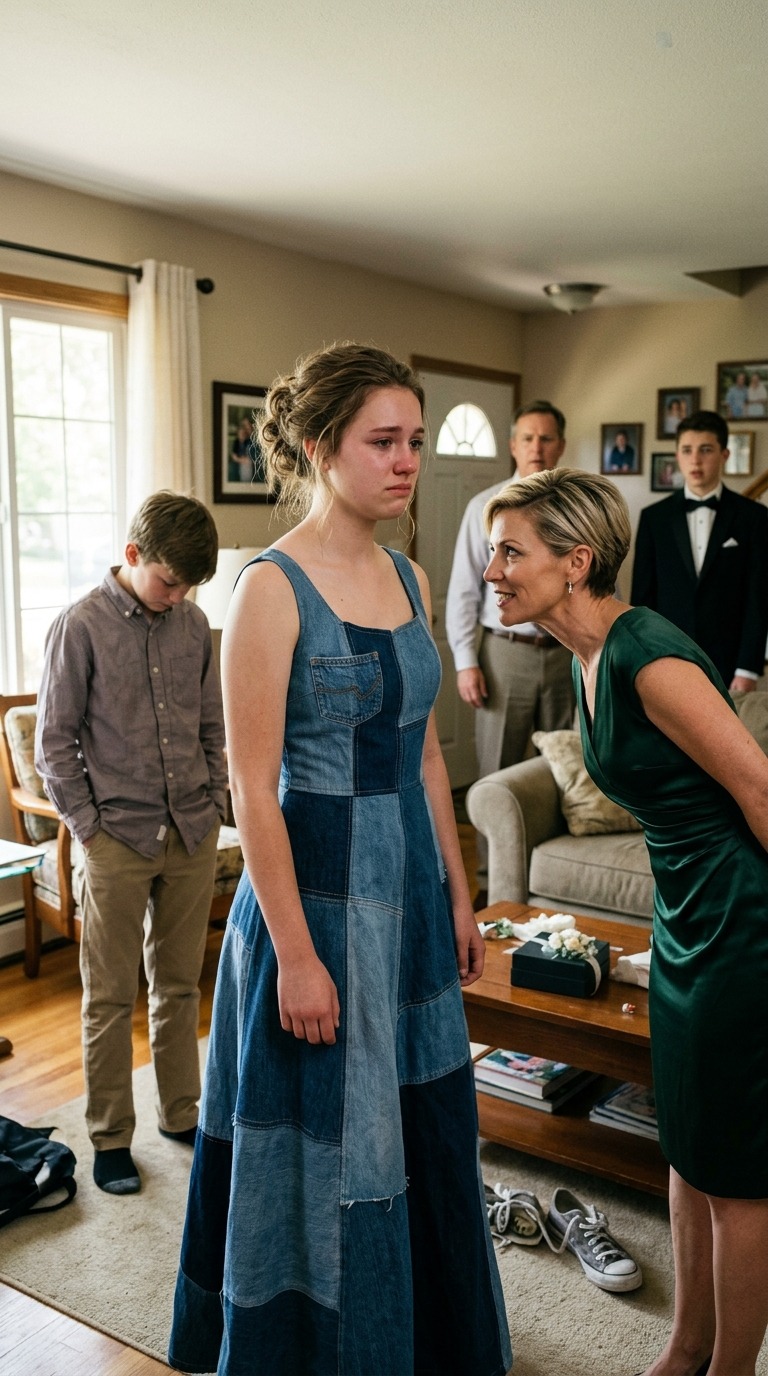 Äitipuoleni vilkaisi pikkuveljeni minulle edesmenneen äitimme farkuista ompelemaa vanhojentanssimekkoa ja nauroi kuin se olisi vitsi. Hän luuli nöyryyttävänsä meitä sillä hetkellä – mutta karma oli jo kävellyt suoraan häntä kohti. – Kuninkaalliset