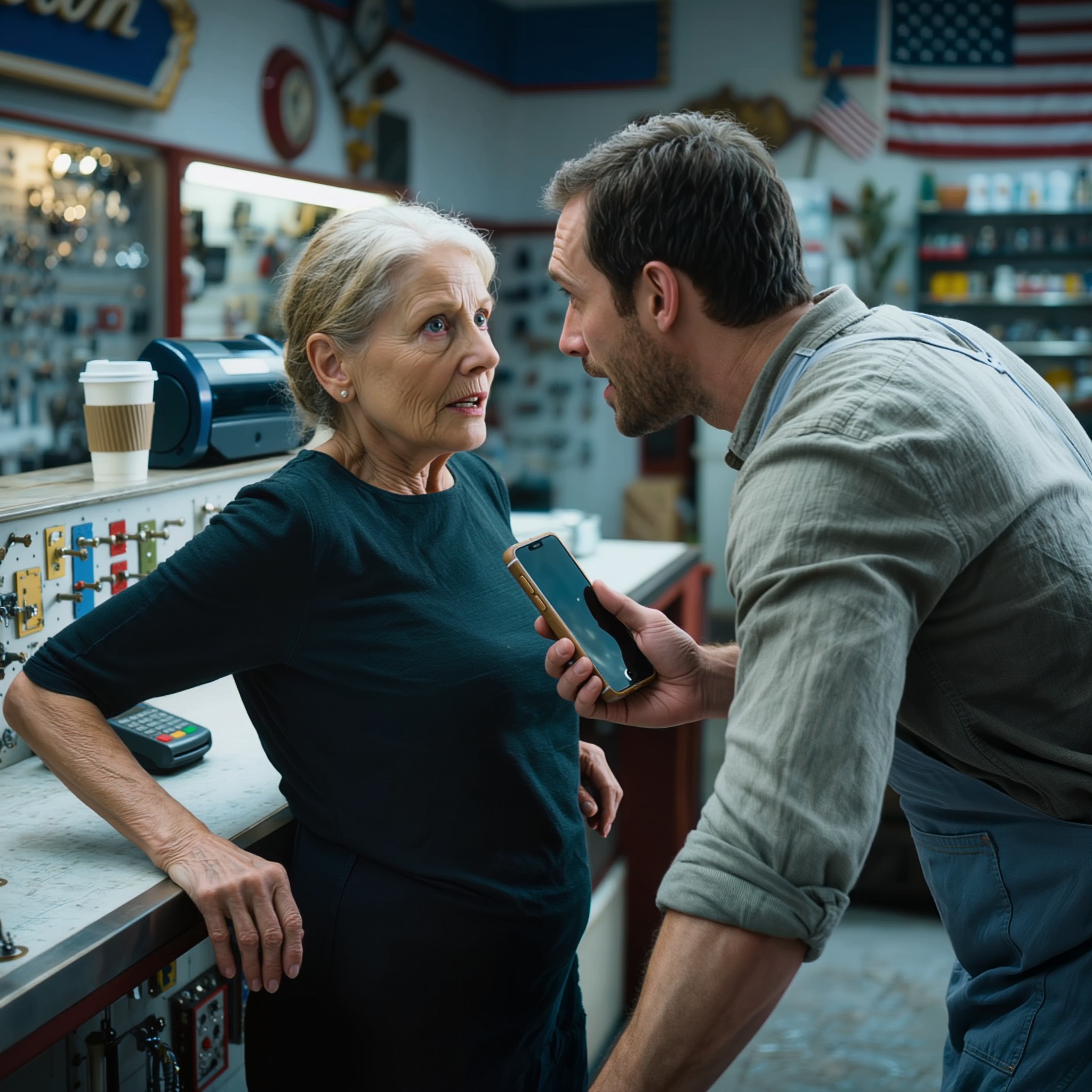 Jeg tok svigerdatterens telefon inn til reparasjon. Teknikeren, en venn av familien, dro meg stille til side og sa: «Du må sperre kortene, endre passordene og dra med en gang.» Forvirret spurte jeg om noe var galt. Så snudde han skjermen mot meg. Det jeg så forandret alt … – Nyheter