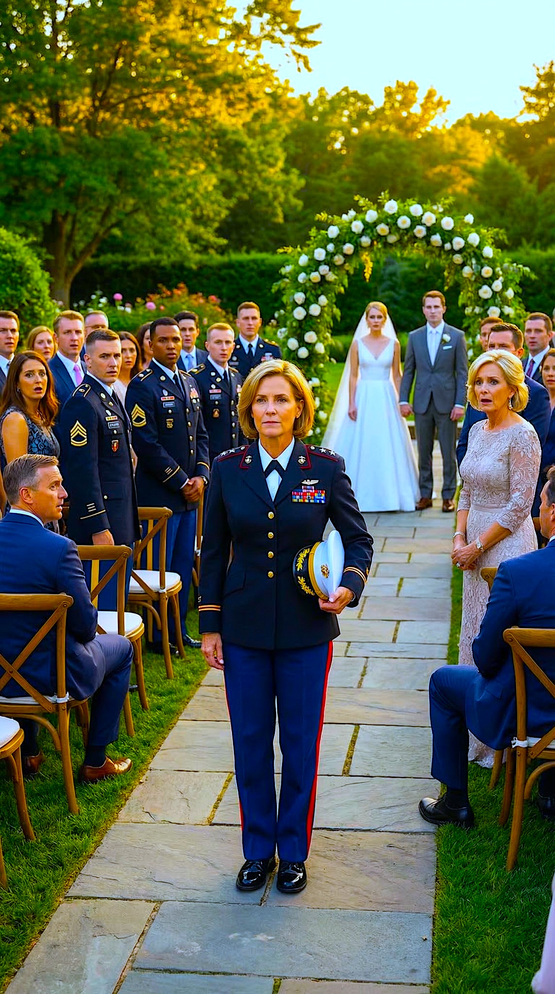 Rodzina powiedziała mi, żebym nie zakładał munduru na ślub brata. „Żołnierze to wstyd”. Ale wszedłem w pełnym mundurze galowym – dwie gwiazdki na ramionach, czapka oficerska w ręku. 120 gości odwróciło się, żeby na mnie popatrzeć. 20 marines wstało, krzycząc: „Generał na pokładzie!”. I ich twarze zbielały.
