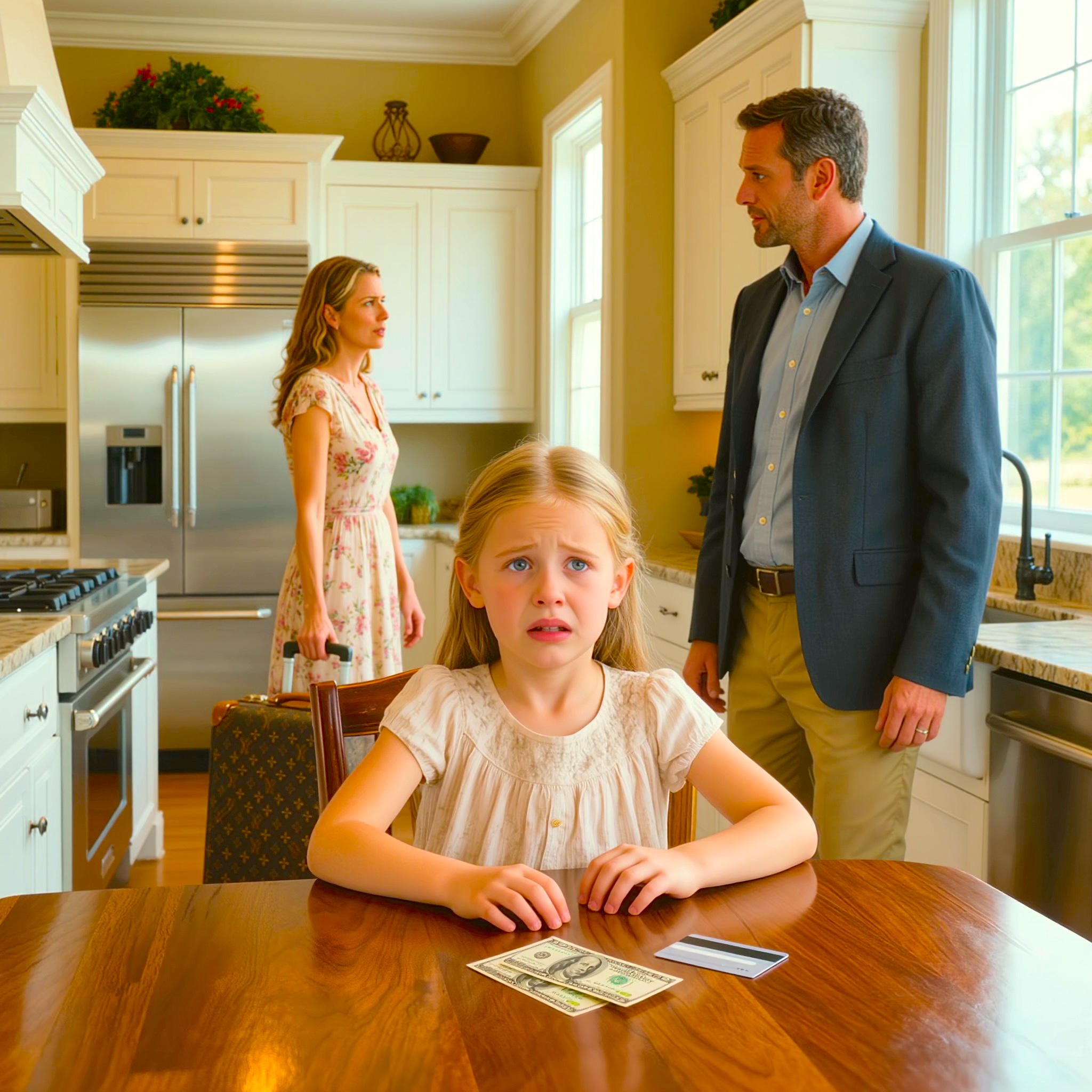 „Możesz mniej jeść. Jestem w restauracji”. Moi rodzice zostawili mnie, jedenastolatkę, z dwudziestoma dolarami i kartą kredytową, której nigdy nie aktywowano, a potem polecieli na miesiąc do Paryża, Rzymu i Santorini – a kiedy wrócili do domu, moja matka wypełniła nasz salon w Denver czterdziestoma gośćmi, aby uczcić tę podróż, nie wiedząc, że stary iPad, pusta lodówka i jeden dzwoniący dzwonek do drzwi miały zniszczyć jej idealne życie.