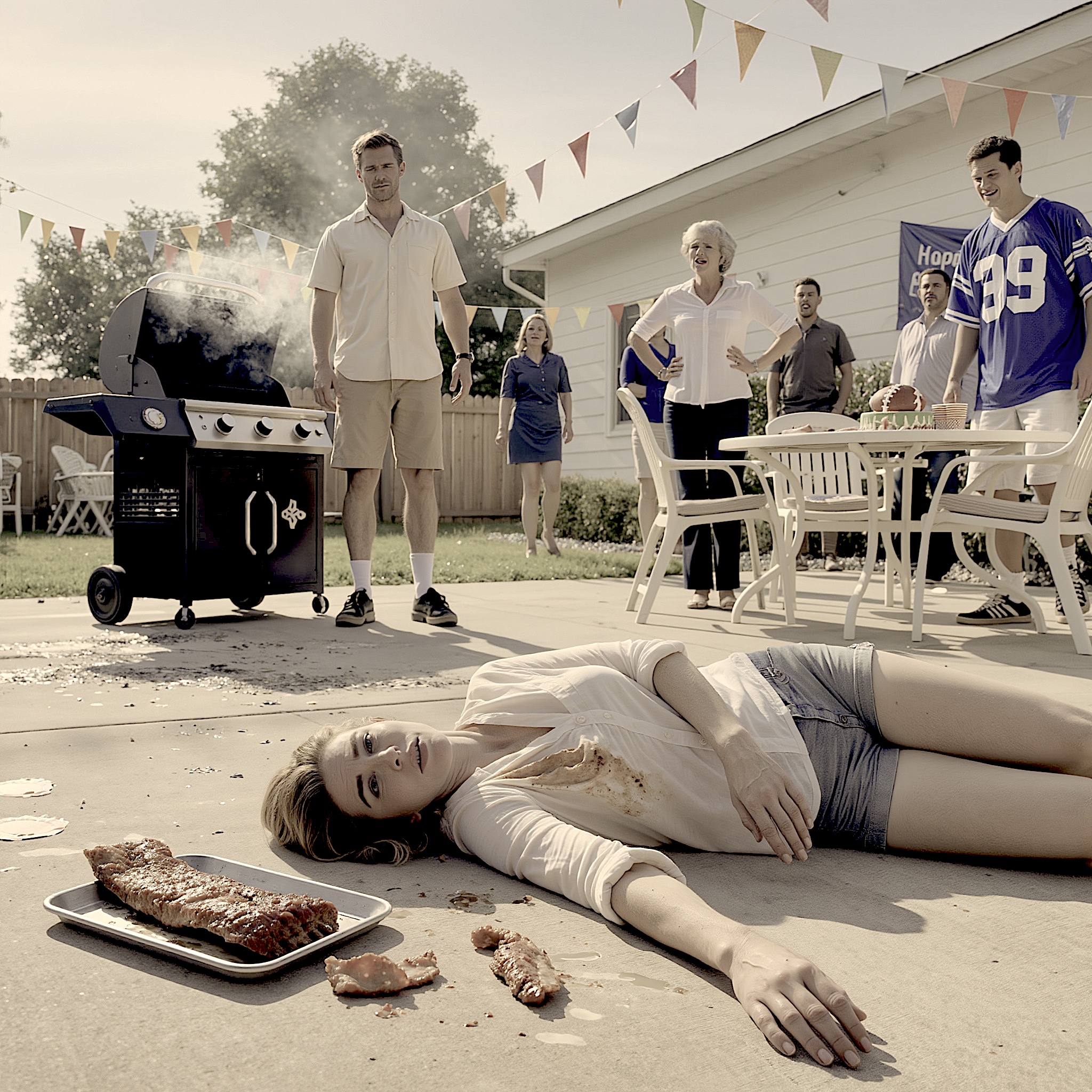 Kiedy upadłam na podjazd mojego męża, niosąc jego urodzinową wołowinę, nie pobiegł mi na pomoc – spuścił wzrok, przewrócił oczami i powiedział: „Naprawdę, Judith, wstawaj”. Jego matka nazwała mnie dramatyczną, goście się cofnęli, a podczas gdy na podwórku czekał tort w kształcie piłki nożnej, jeden gorzki szczegół, który ignorowałam przez pięć miesięcy, nagle zaczął wpisywać się w o wiele mroczniejszy obraz.