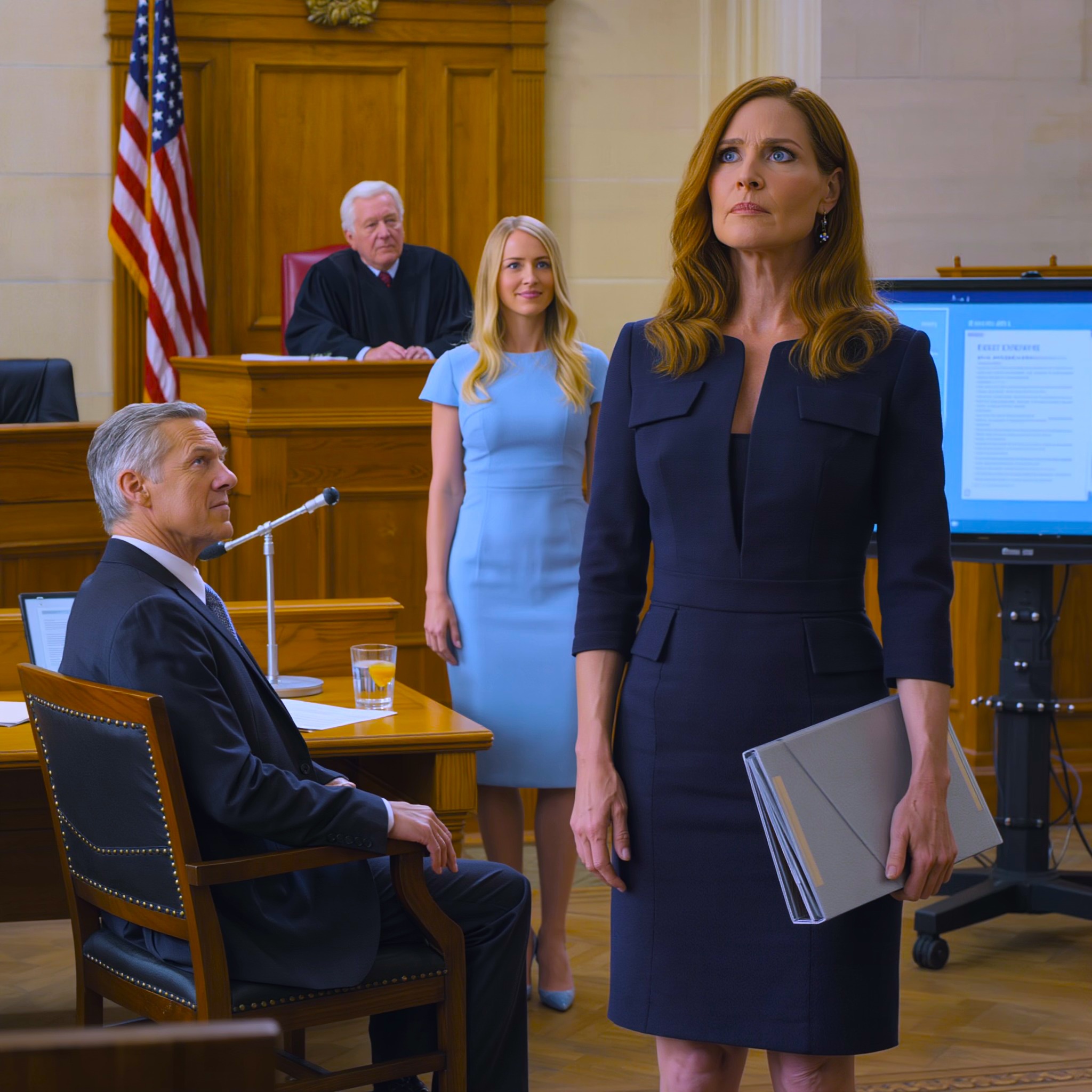 Mój mąż i jego kochanka kpili ze mnie. „Więc jesteś za biedna, żeby w ogóle móc sobie pozwolić na prawnika”. Cała sala sądowa zdawała się myśleć tak samo… aż sędzia zwrócił się do swojego prawnika i zapytał: „Naprawdę nie wiesz, kim ona jest?”. Szczęka mojego męża zacisnęła się w szoku.