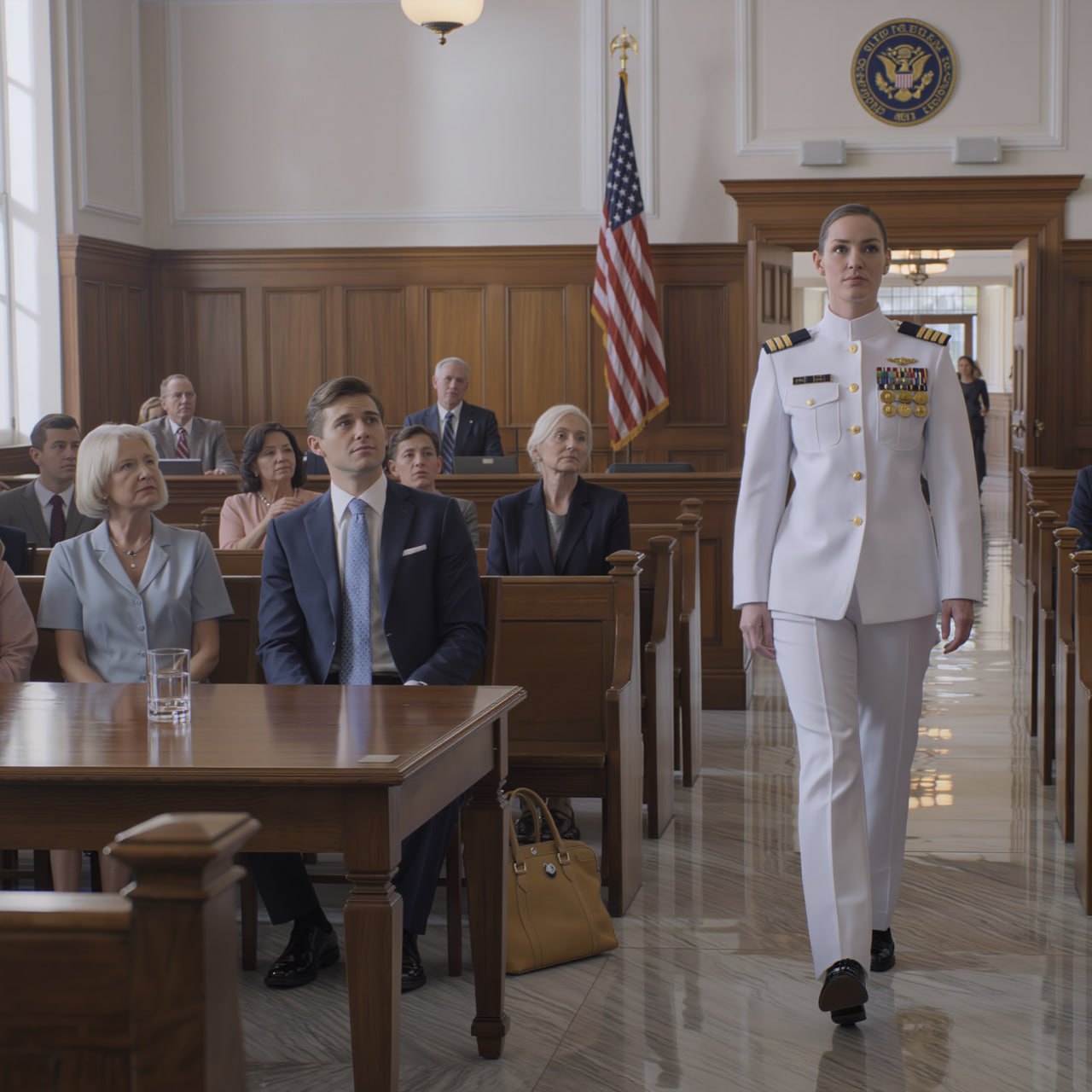 Vanhempani uskoivat minun hylänneen laivaston kymmenen vuotta sitten ja sanoivat minun olevan häpeällinen epäonnistuja, joka oli antanut periksi painostukselle. Heillä ei ollut aavistustakaan, että olin itse asiassa erittäin arvostettu laivaston upseeri, ennen kuin kävelin veljeni liittovaltion petosoikeudenkäyntiin, joka oli pilannut hänen koko elämänsä. – Uutiset