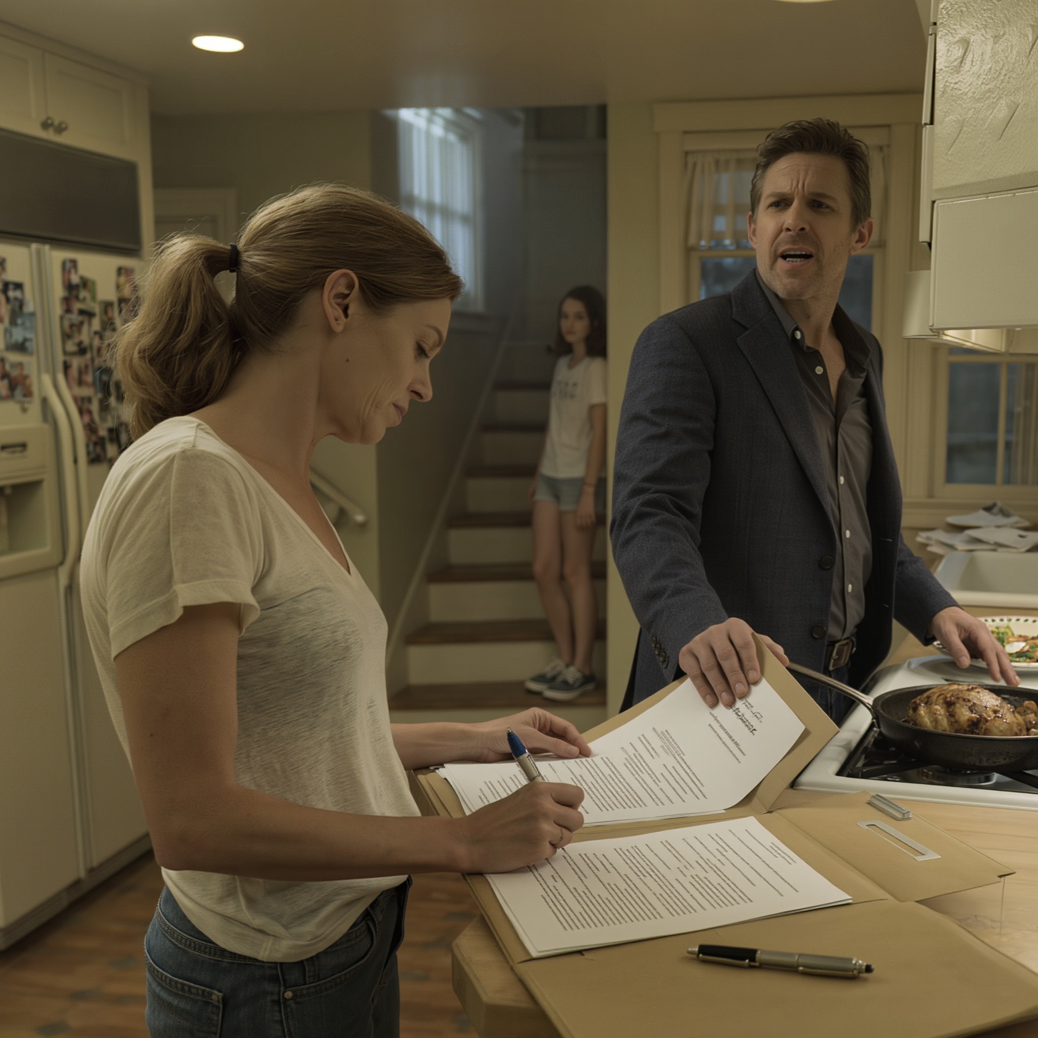 Mieheni läimäytti avioeropaperit keittiön tiskille ja sanoi: “Otan kaiken. Talon. Rahat. Jopa lapset” – joten allekirjoitin ennen kuin hän oli lopettanut, annoin hänen juhlia kaksi viikkoa putkeen enkä sanonut mitään hänen kerskuessaan kaikille jo voittamilleen avioeroille, koska oli yksi asia, jonka hän unohti tarkistaa ennen kuin käveli pois elämästäni – Uutiset