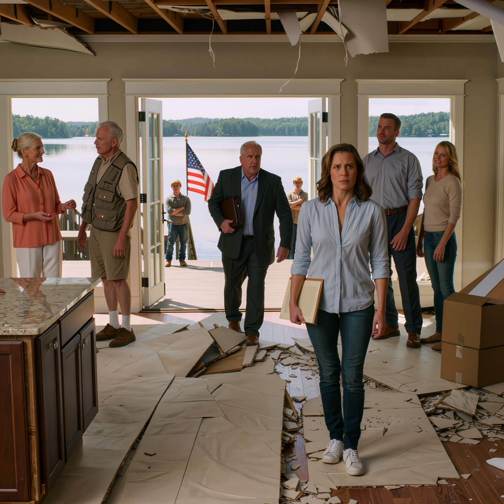 Menin järvenrantahuvilaan viettämään rauhallista viikonloppua. Sen sijaan löysin keittiön ja olohuoneen kesken remontin. Äitini sanoi: “Remontoimme sitä veljeäsi ja hänen vaimoaan varten.” Kaivoin esiin kiinteistötodistukseni ja soitin asianajajalleni. Seuraavana aamuna talo ei enää noudattanut perheeni suunnitelmaa. – Uutiset