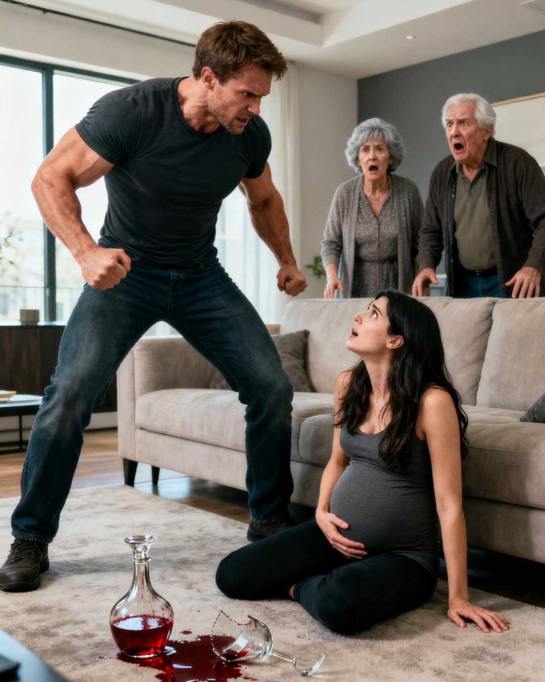 “Mieheni hakkasi minua raskaana ollessani ja hänen vanhempansa nauroivat… mutta he eivät tienneet, että yksinkertainen viesti tuhoaisi kaiken.”