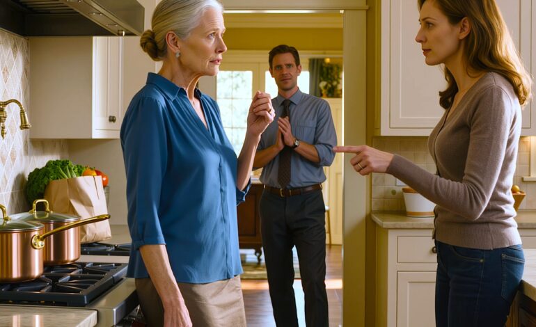 „Proszę, wyjdź na chwilę z kuchni” – powiedziała moja synowa w moim domu. Używała moich garnków i mojego jedzenia, żeby gotować dla całej rodziny. Mój syn zaczął klaskać i powiedział: „Dobrze, kochanie! W końcu ktoś to powiedział…”, ale nie zdążył dokończyć zdania…