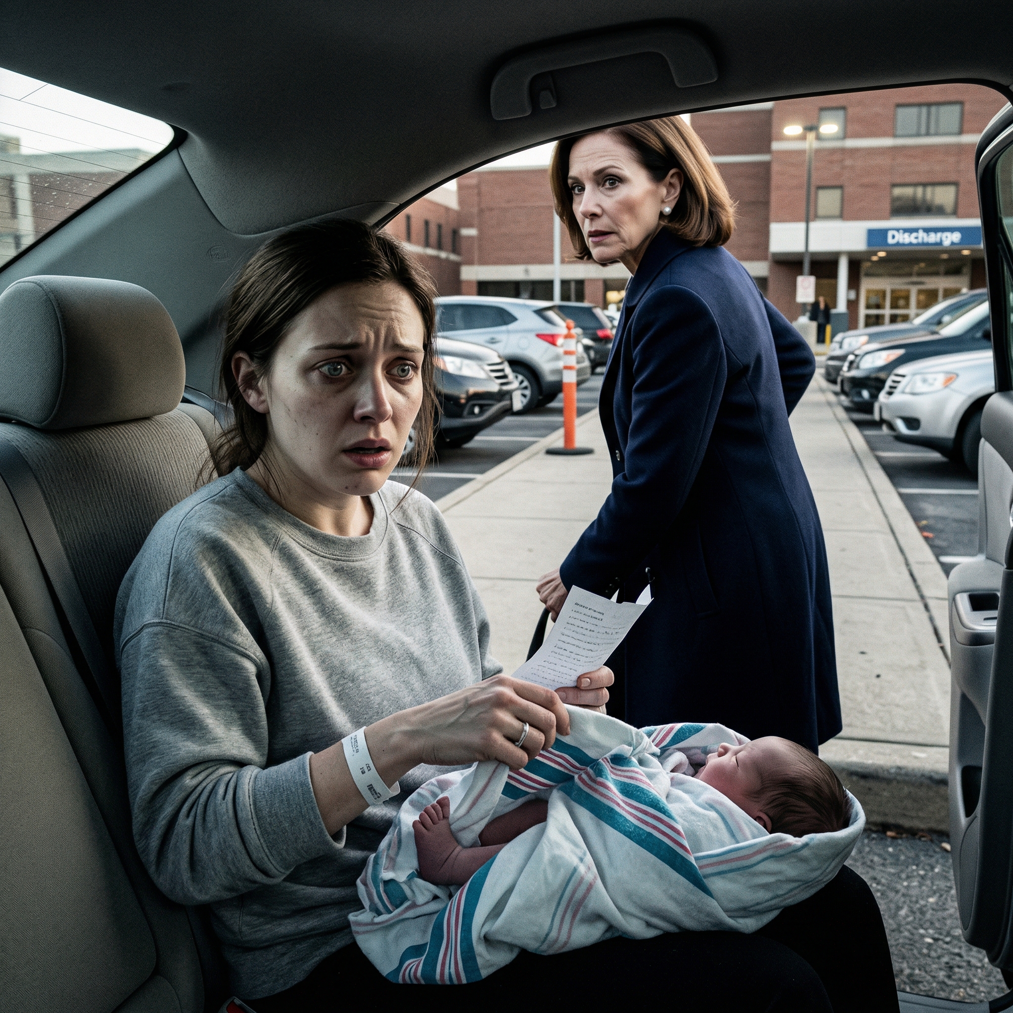 Vaikean synnytykseni jälkeen, päivänä, jolloin minut vihdoin kotiutettiin sairaalasta, anoppini vaati saada olla ensimmäinen pitämään vauvaa sylissä eikä päästänyt ketään muuta hänen lähelleen koko ajan. Oletin hänen olevan yksinkertaisesti liian innoissaan hillitäkseen itseään, kunnes sairaanhoitaja ajoi autoni parkkipaikalle ja painoi lapun kämmenelleni. Siinä oli vain yksi rivi: “Tarkista vauvan nilkka heti, kun pääset kotiin.” Vedin peiton sivuun… ja minua viluutti heti. – Tarina