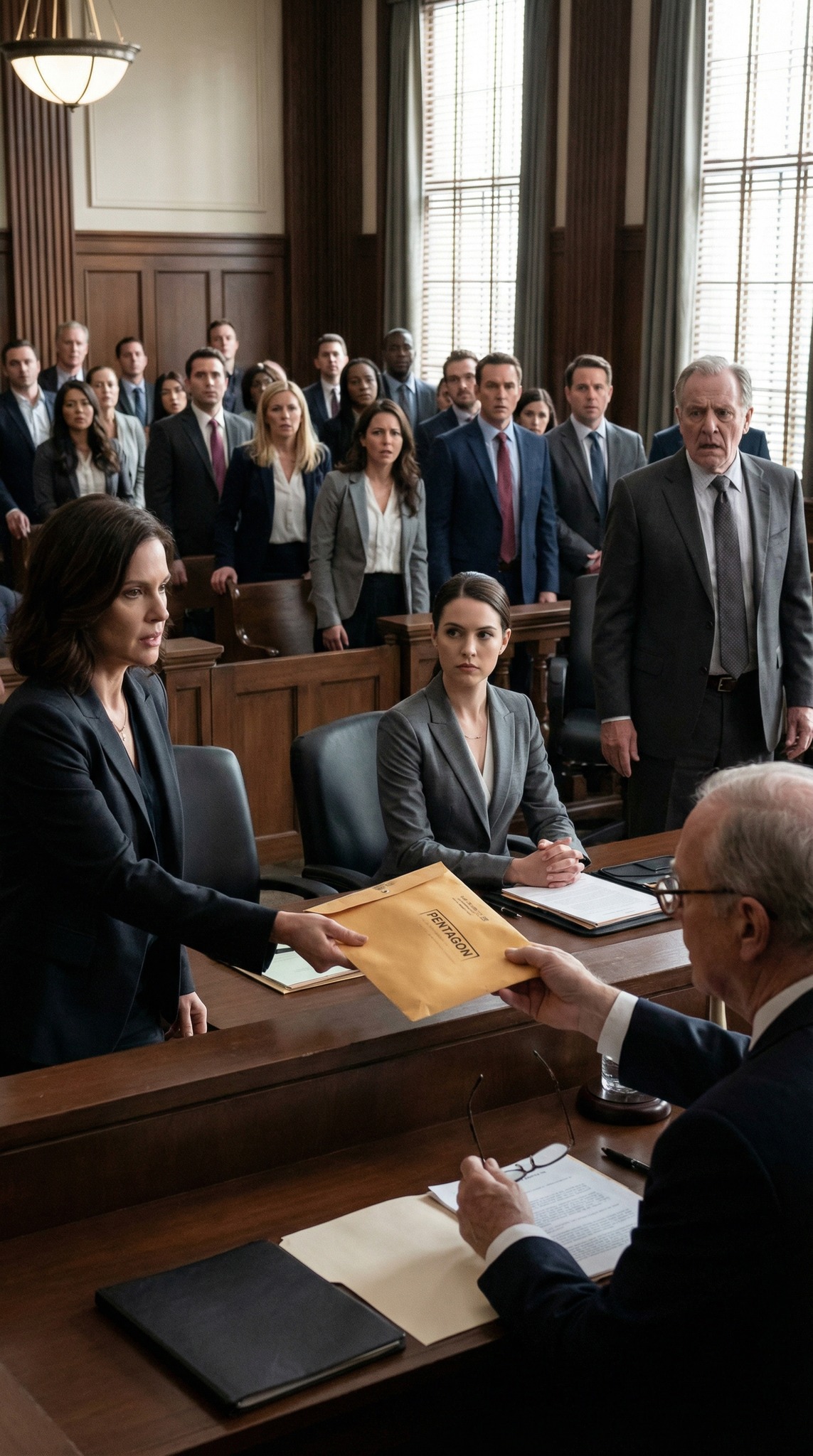 “Hän ei ole tehnyt töitä päivääkään yliopiston jälkeen”, isäni kertoi valamiehistölle – hän haastoi minut oikeuteen varastamisesta edesmenneen äitini rahastosta… sitten asianajajani ojensi tuomarille sinetöidyn kirjekuoren Pentagonista. Tuomari otti lasinsa pois: “Kaikki nousevat ylös.” – Tositarinoita