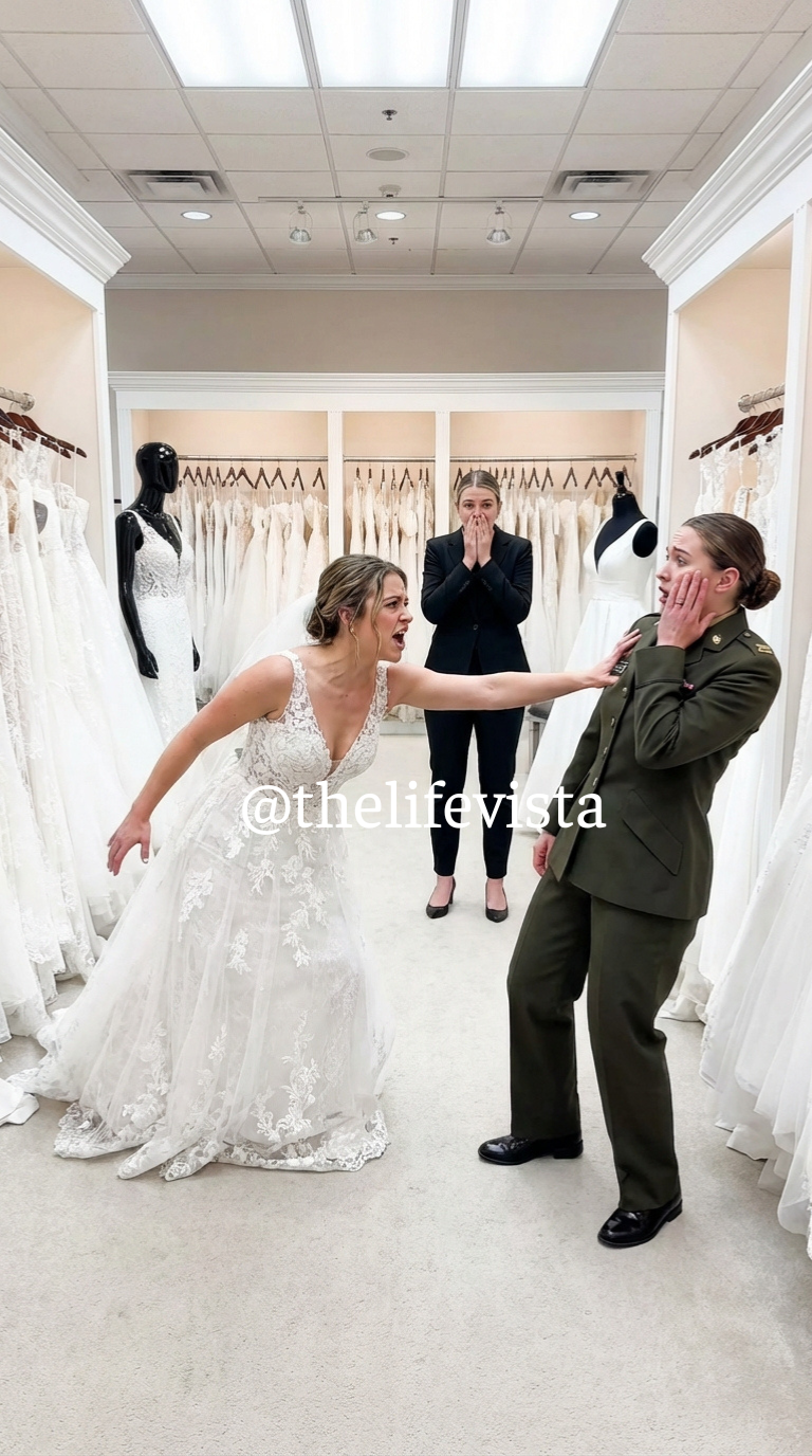 «Søsteren min slo meg foran alle under kjoletilpasningen til 20 000 dollar – den jeg betalte for. Hun skrek at jeg «ødela øyeblikket hennes». Jeg skrek ikke tilbake. Jeg bare gikk ut og kansellerte kredittkortet. Da hun kom til kakesmakingen, ble bryllupet hennes til 500 000 dollar avlyst, sted for sted. Gratulerer med bryllupsdagen, søster.»